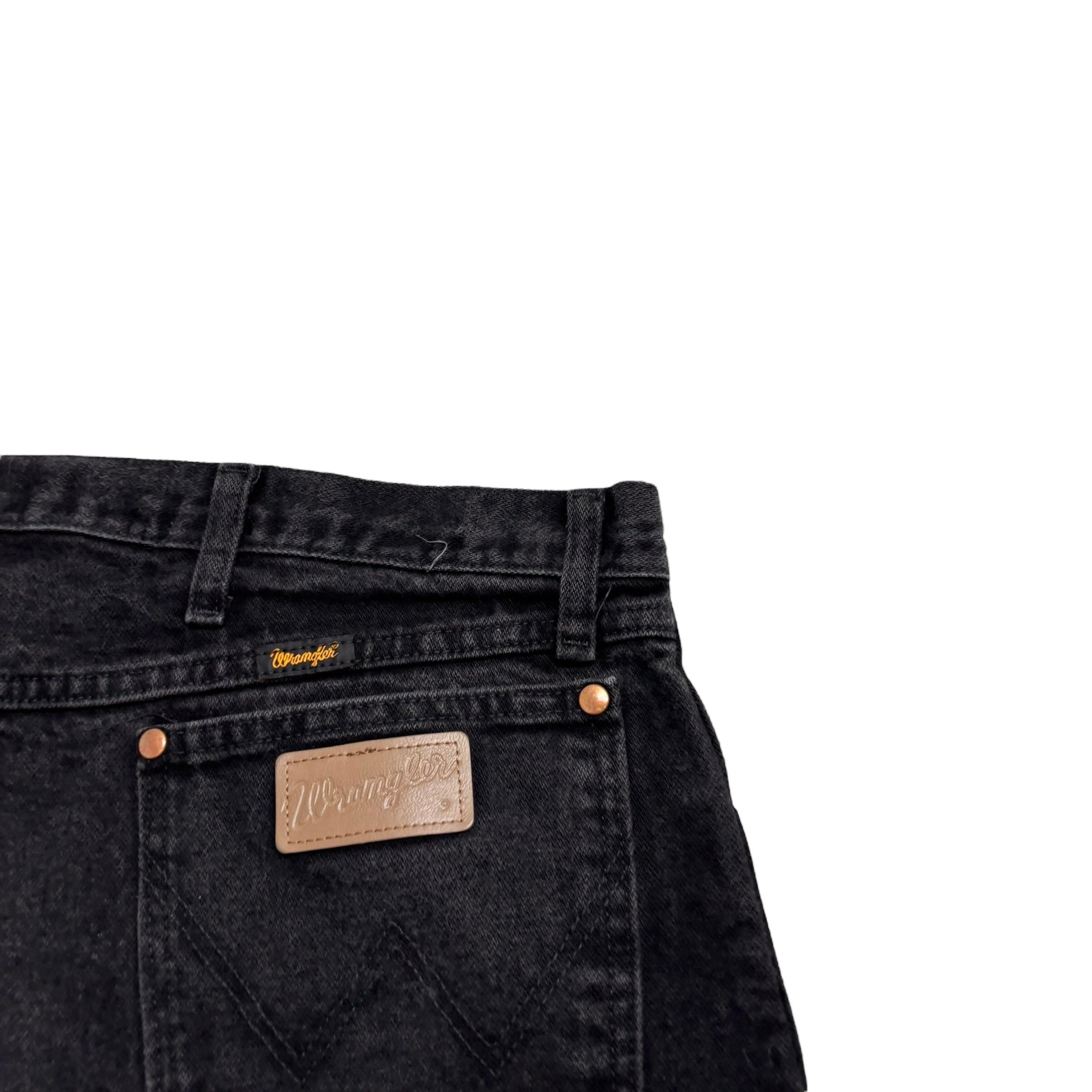 Wrangler Jeans Cowboy Cut W42 L32 Mens Black 13MWZ Original Fit Denim