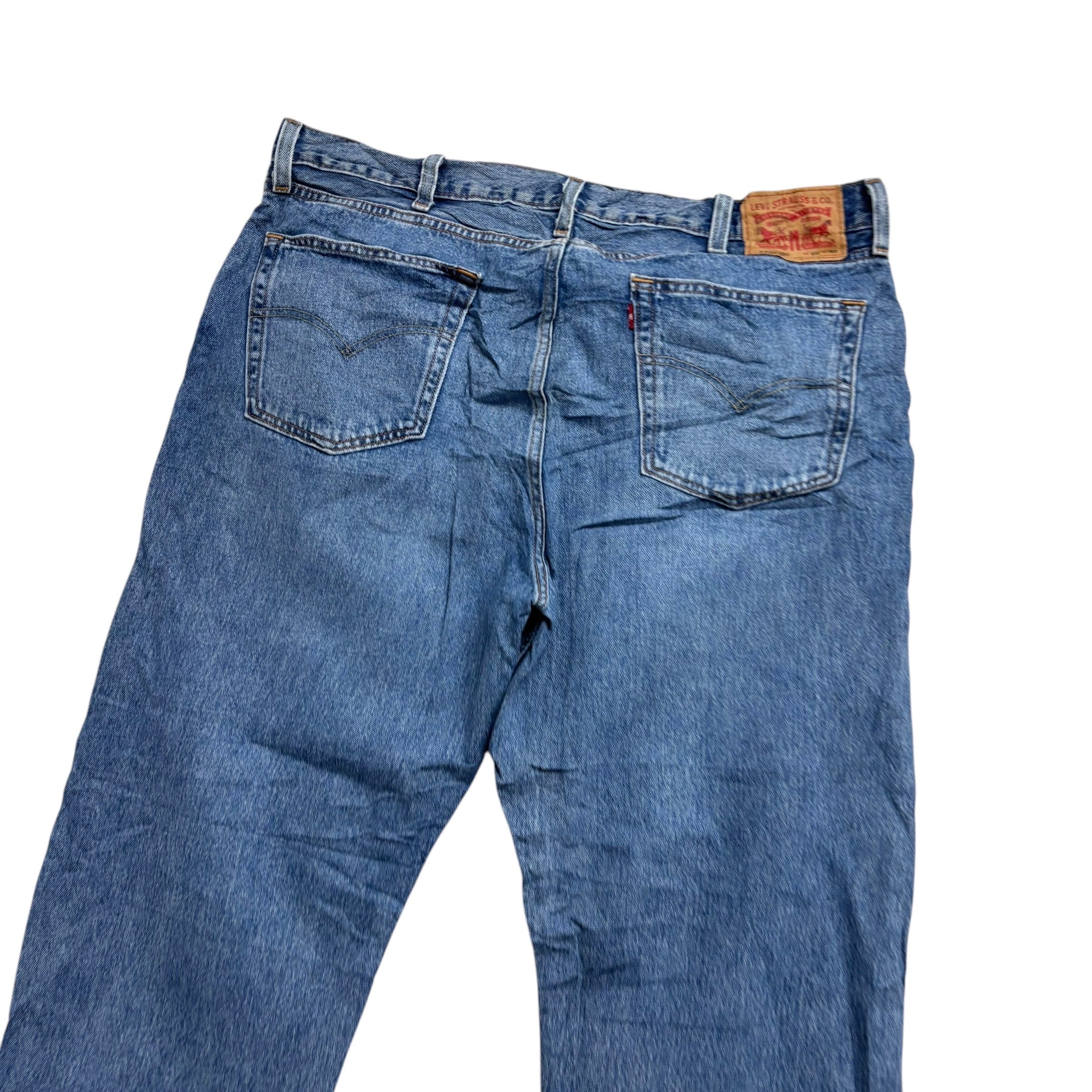 Levis 550 92 Jeans W38 L29 Mens Light Blue Relaxed Tapered Fit Denim (E)