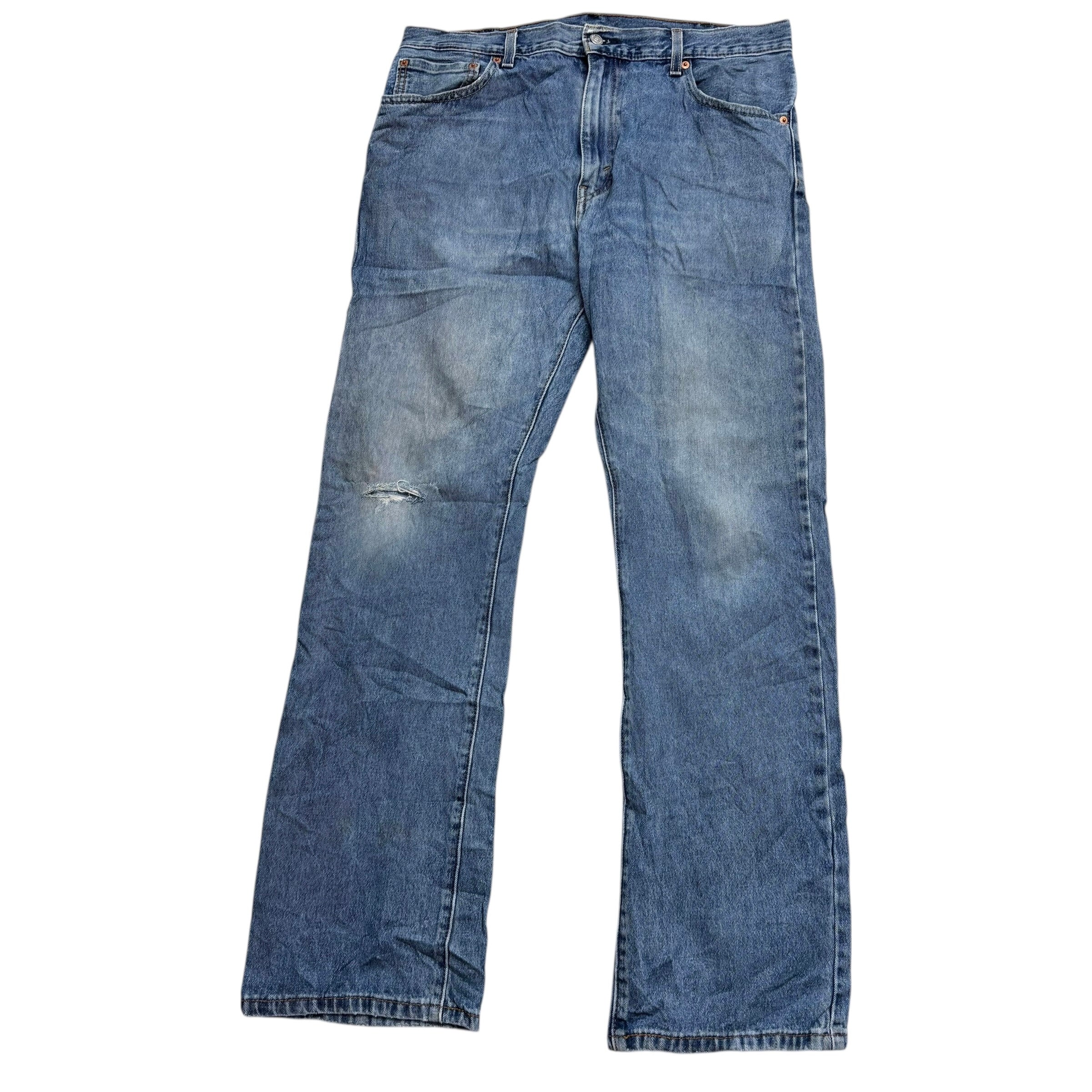 Levis 517 Jeans W36 L34 Mens Mid Blue Regular Bootcut Fit Denim (F)