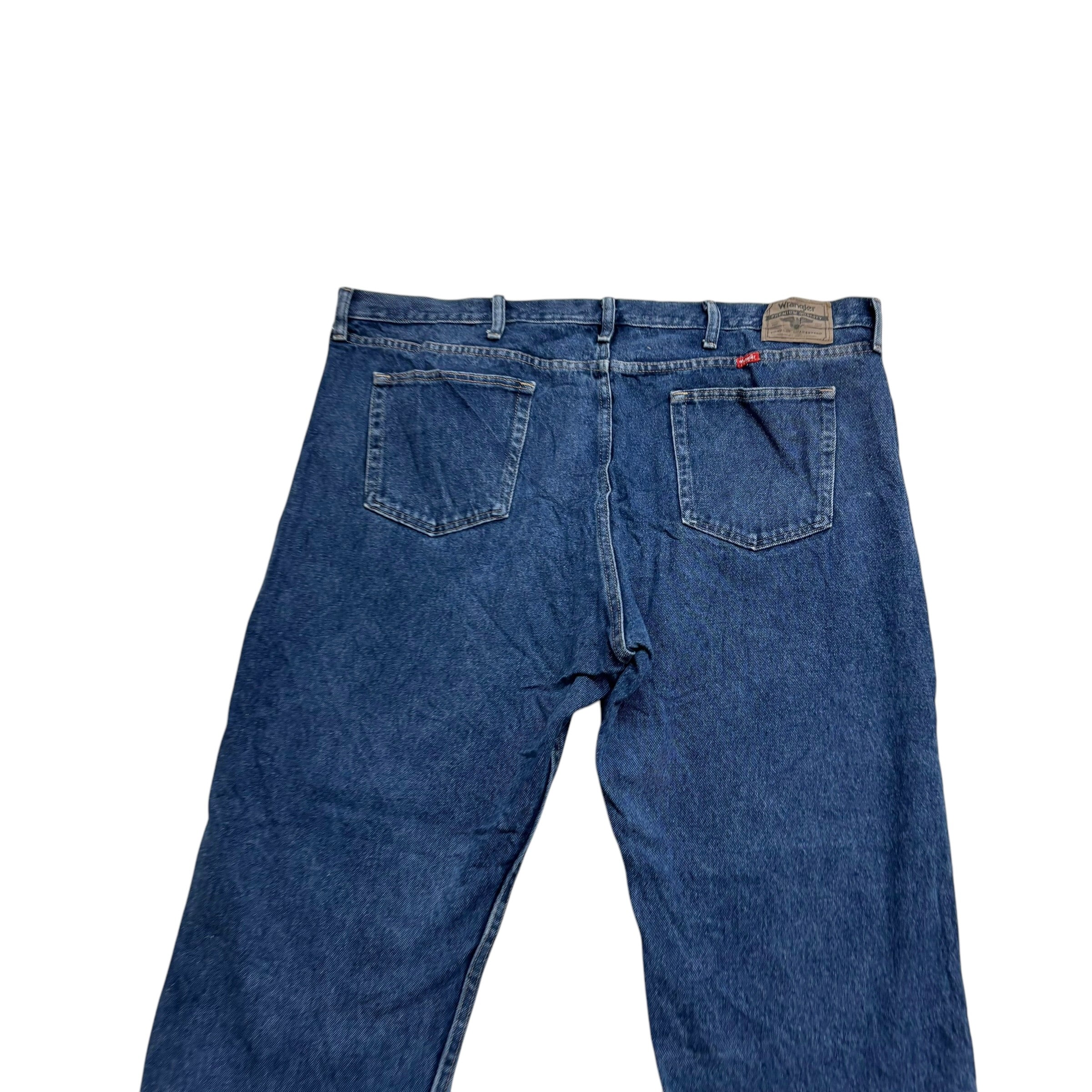 Wrangler Jeans W44 L30 Mens Mid Blue Baggy Relaxed Straight Fit Denim (E)