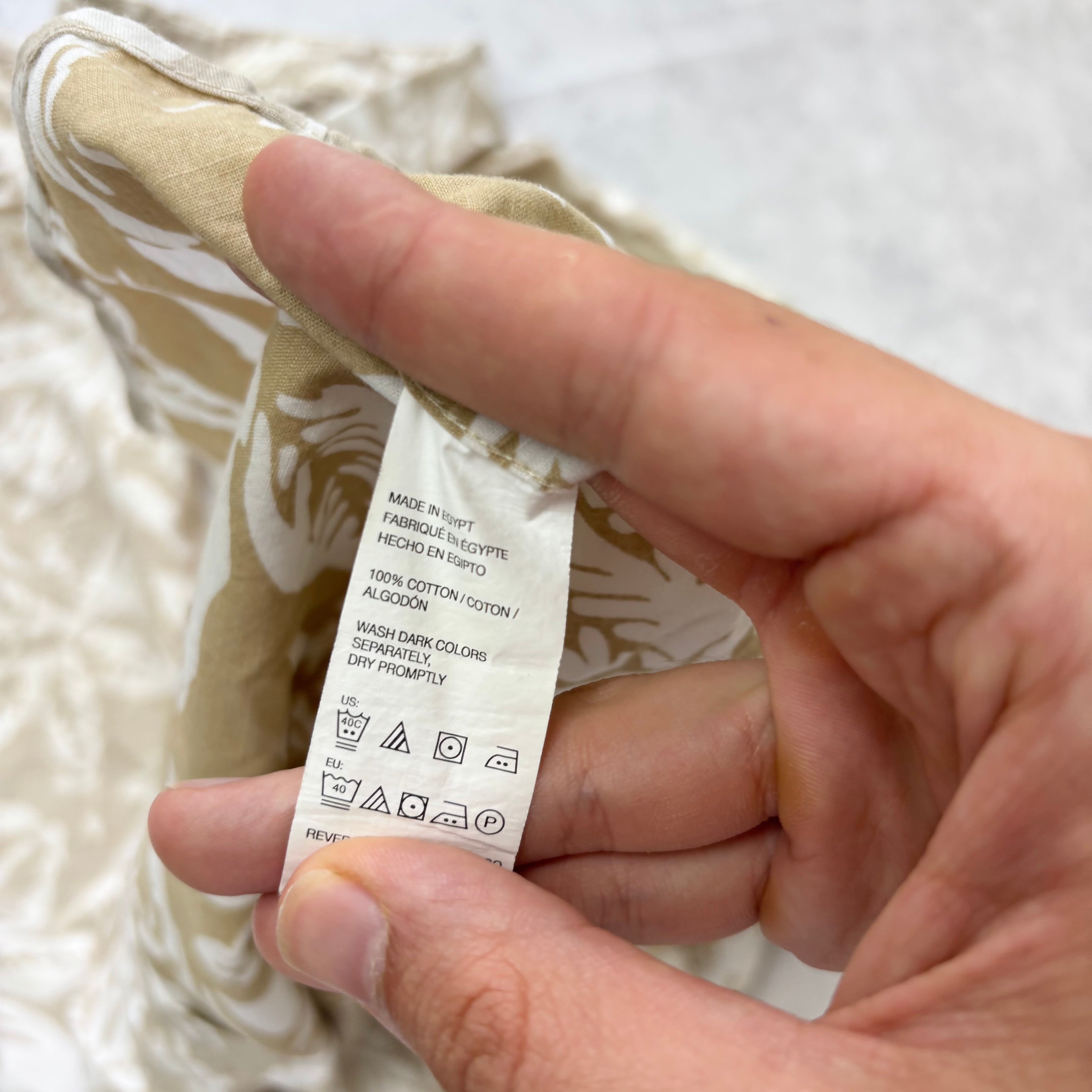 Hawaiian Shirt Mens XL Beige Floral Aloha Short Sleeve Cotton (E)