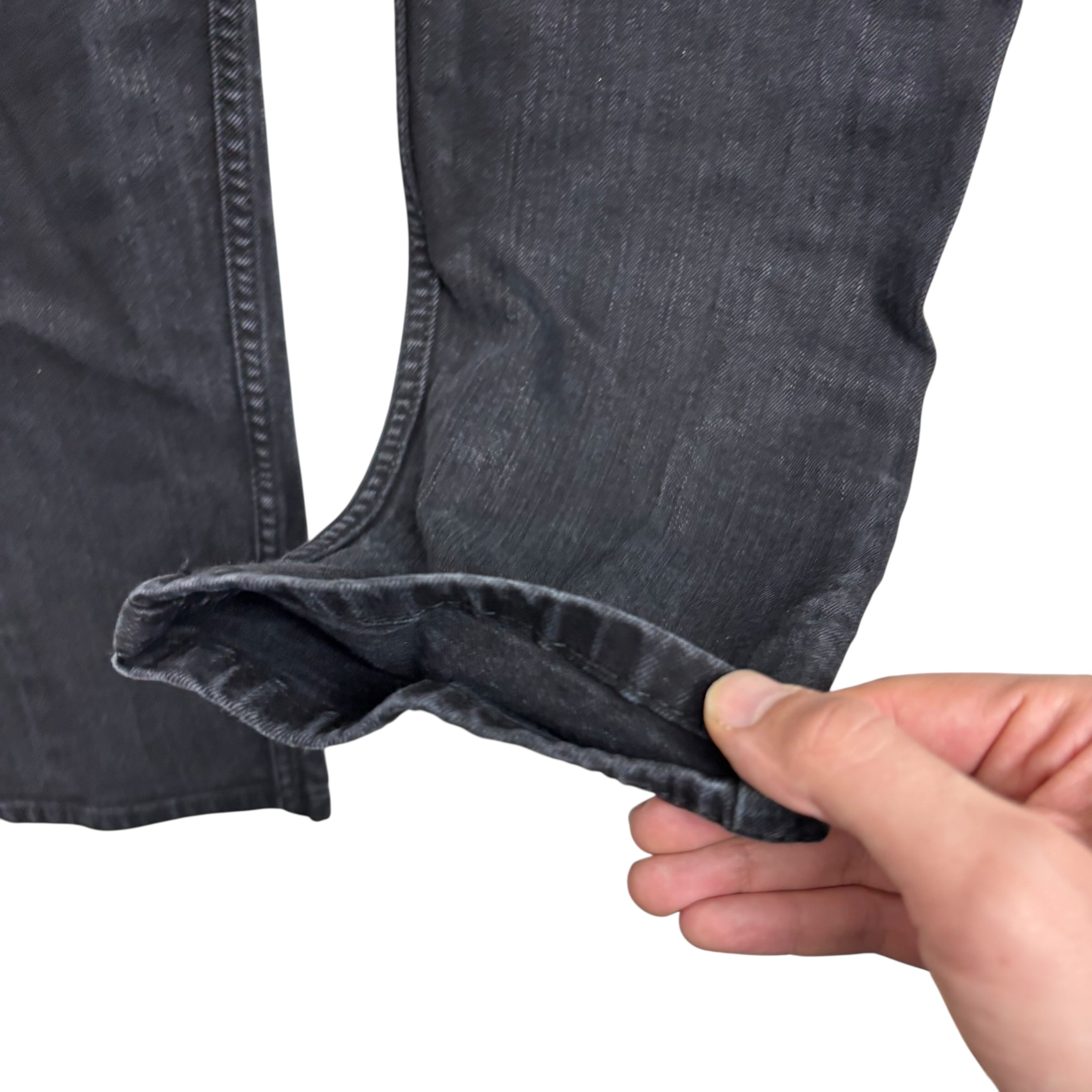 Levis 512 Jeans W36 L29 Mens Black Slim Tapered Fit Stretch Denim