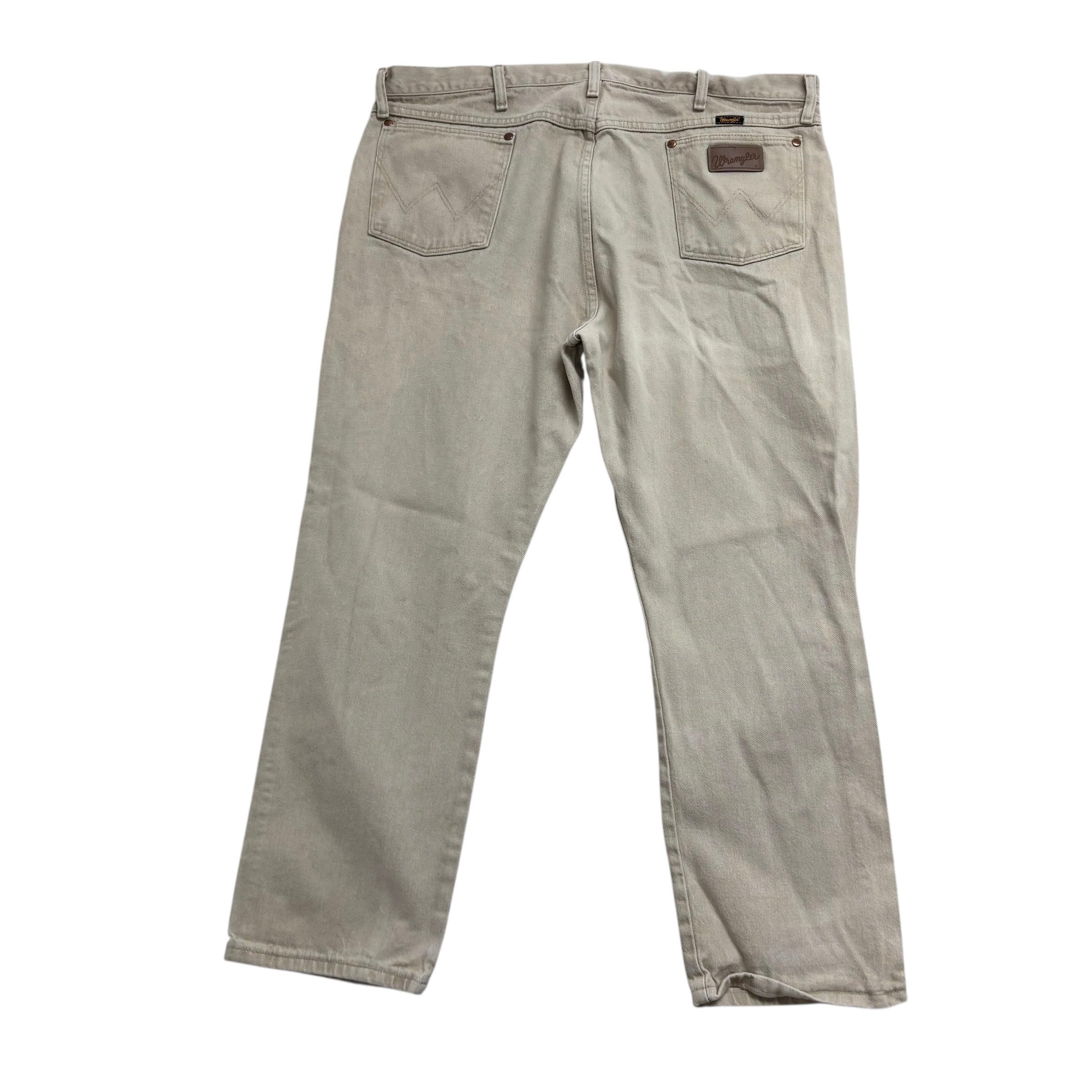Wrangler Jeans Cowboy Cut W42 L30 Mens Cream 13MWZ Original Fit Denim (F)