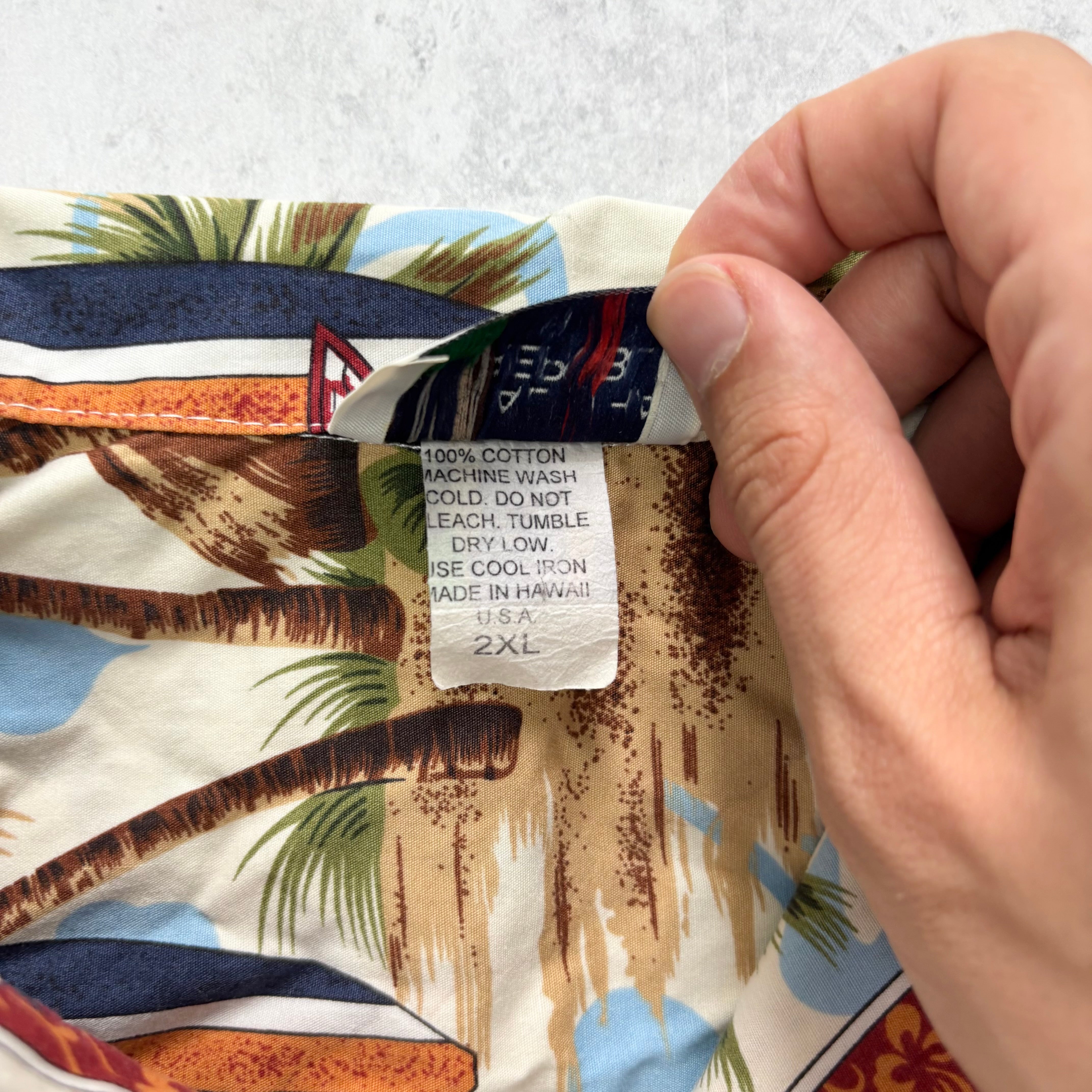 Vintage Hawaiian Shirt Mens XXL Surf Floral Aloha Short Sleeve Cotton