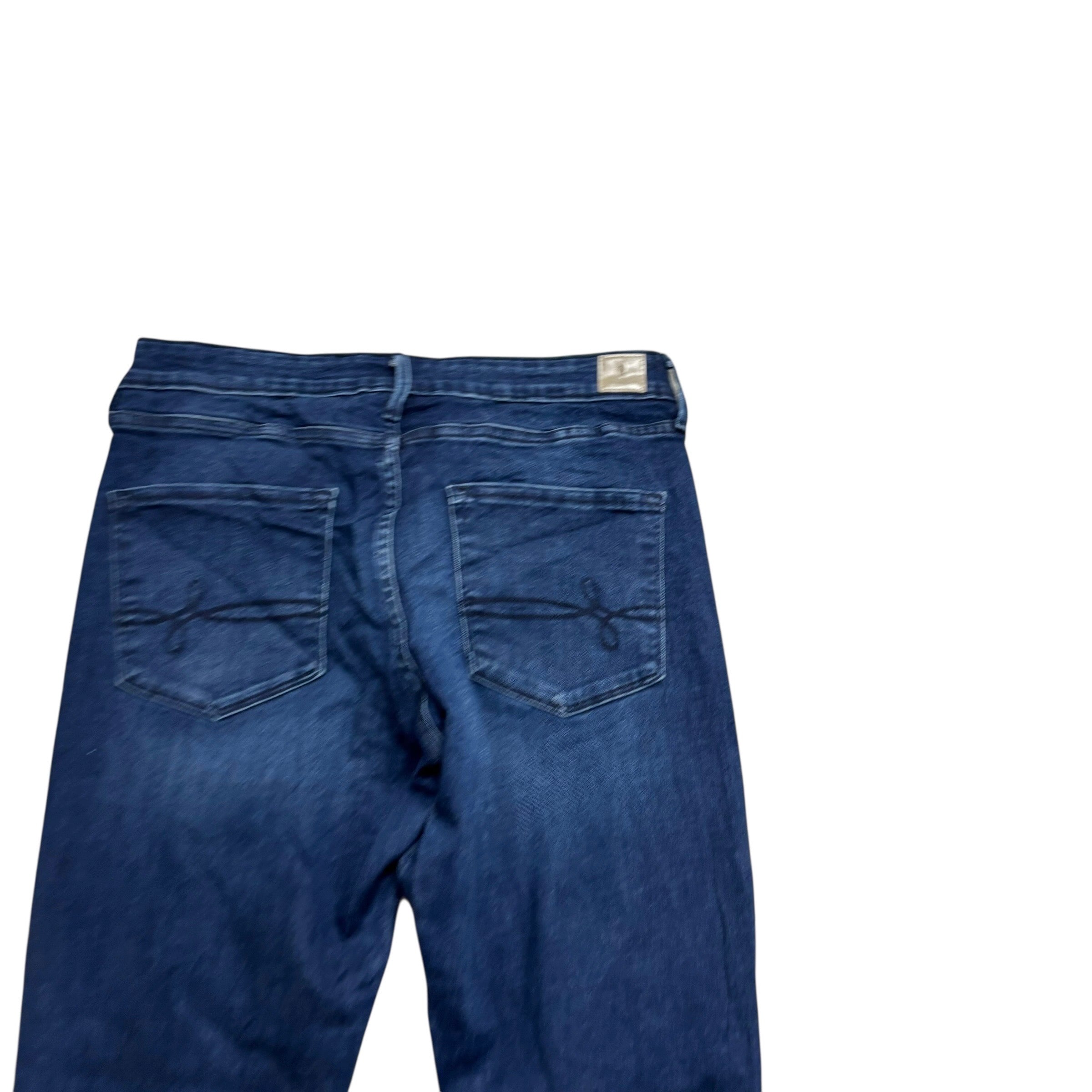 Levis Denizen Jeans W29 L30 Womens Super Skinny Navy Blue Stretch Denim (E)