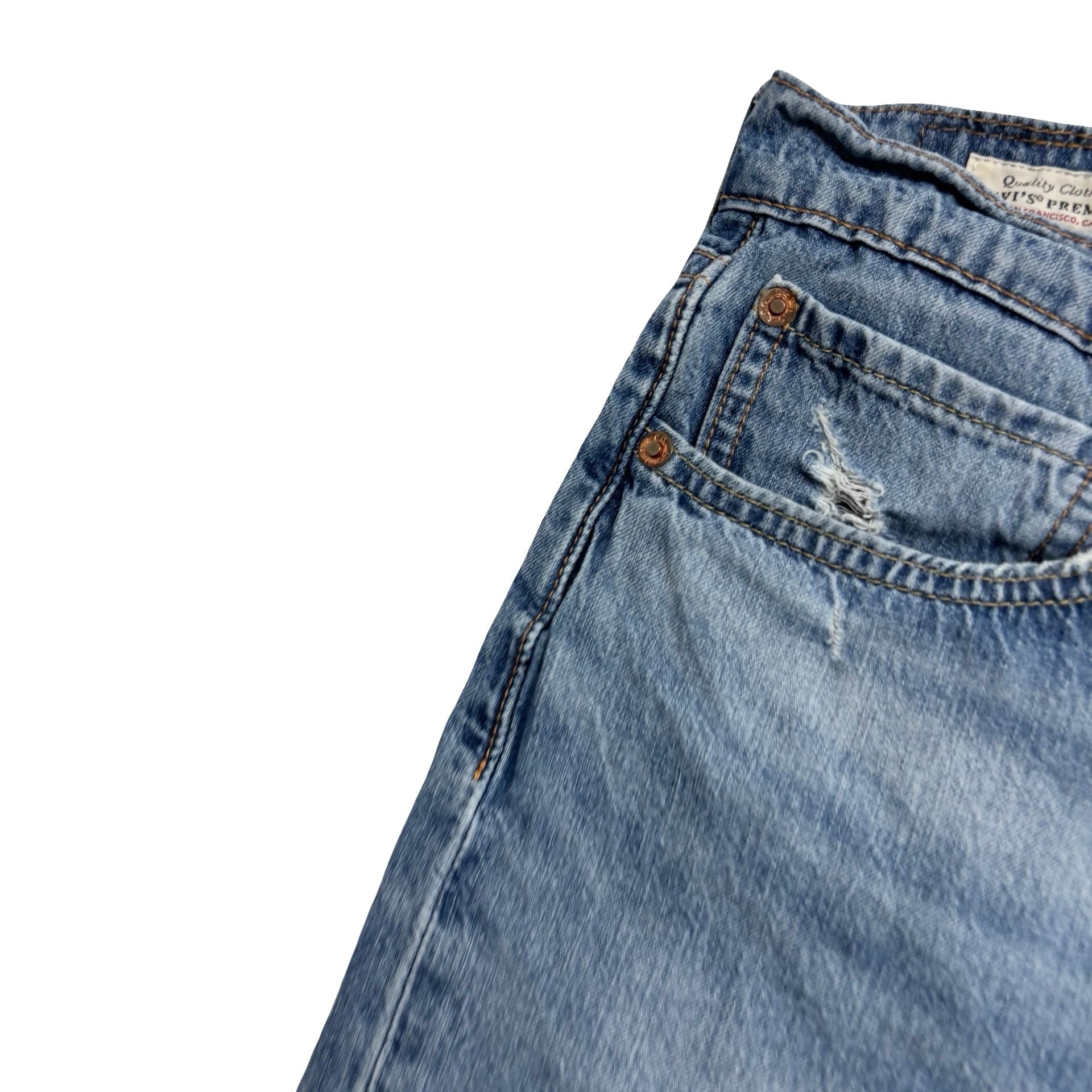 Levis 510 Jeans W36 L31 Mens Light Blue Skinny Fit Stretch Denim