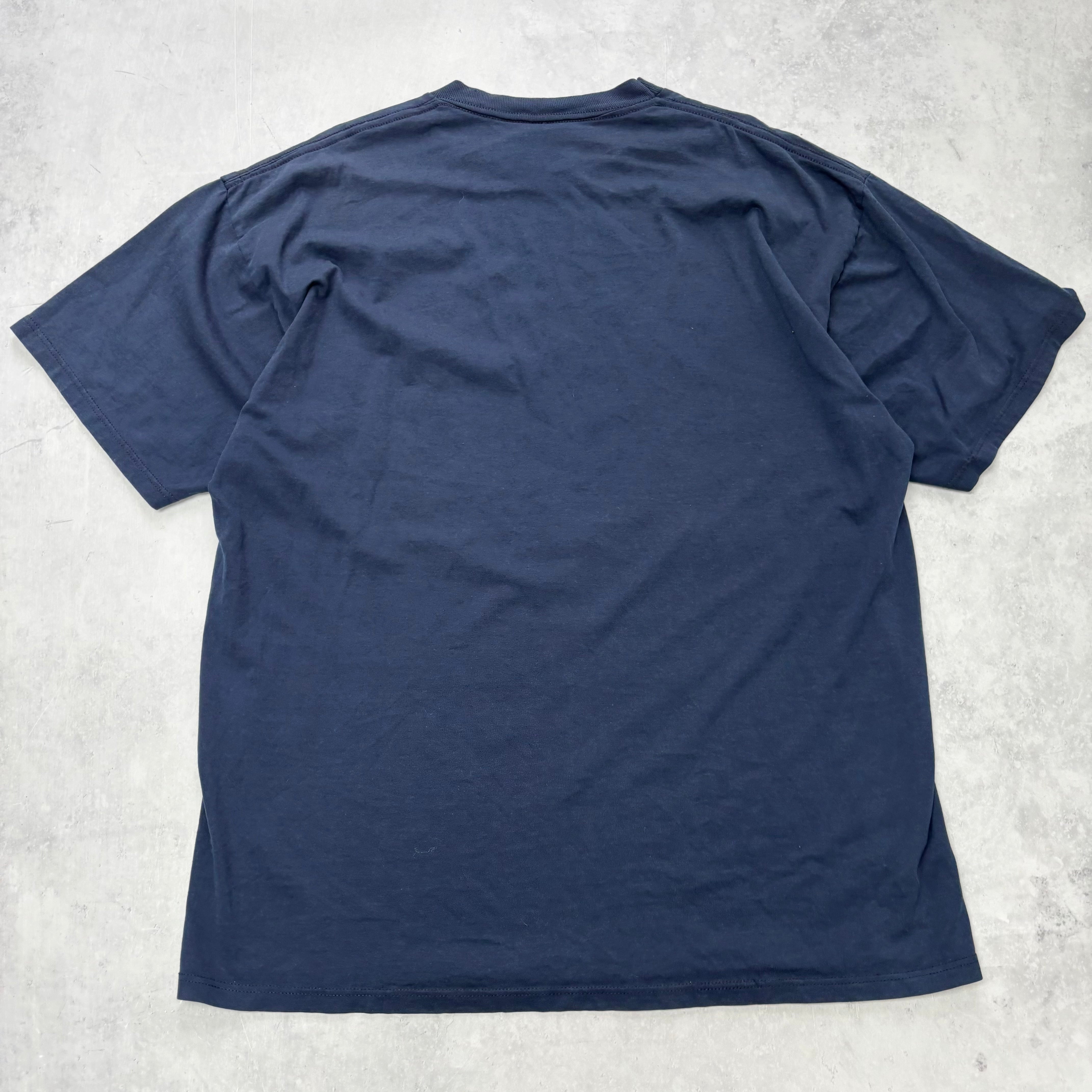 Vintage T Shirt Mens XL Navy Blue Graphic Print 90s Cute