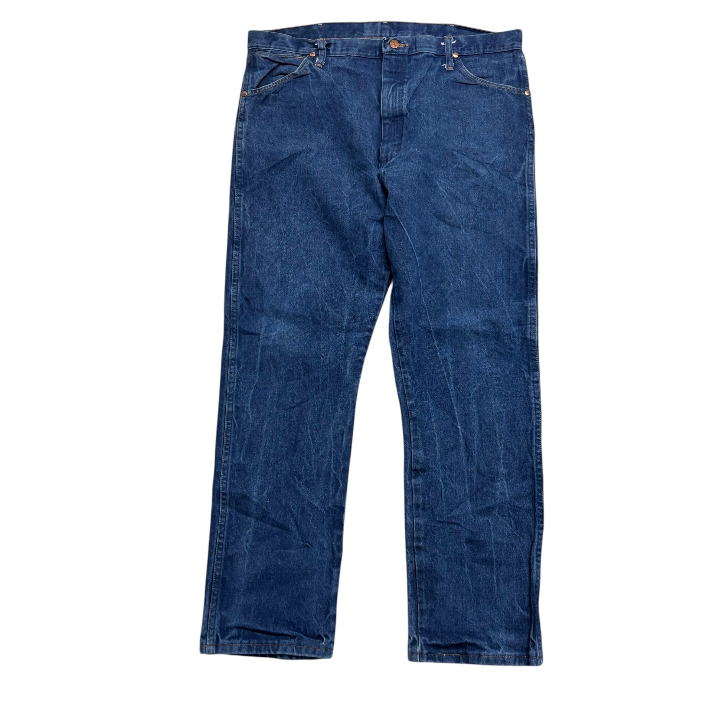 Wrangler Jeans Cowboy Cut W40 L32 Mens Mid Blue 13MWZ Original Fit Denim