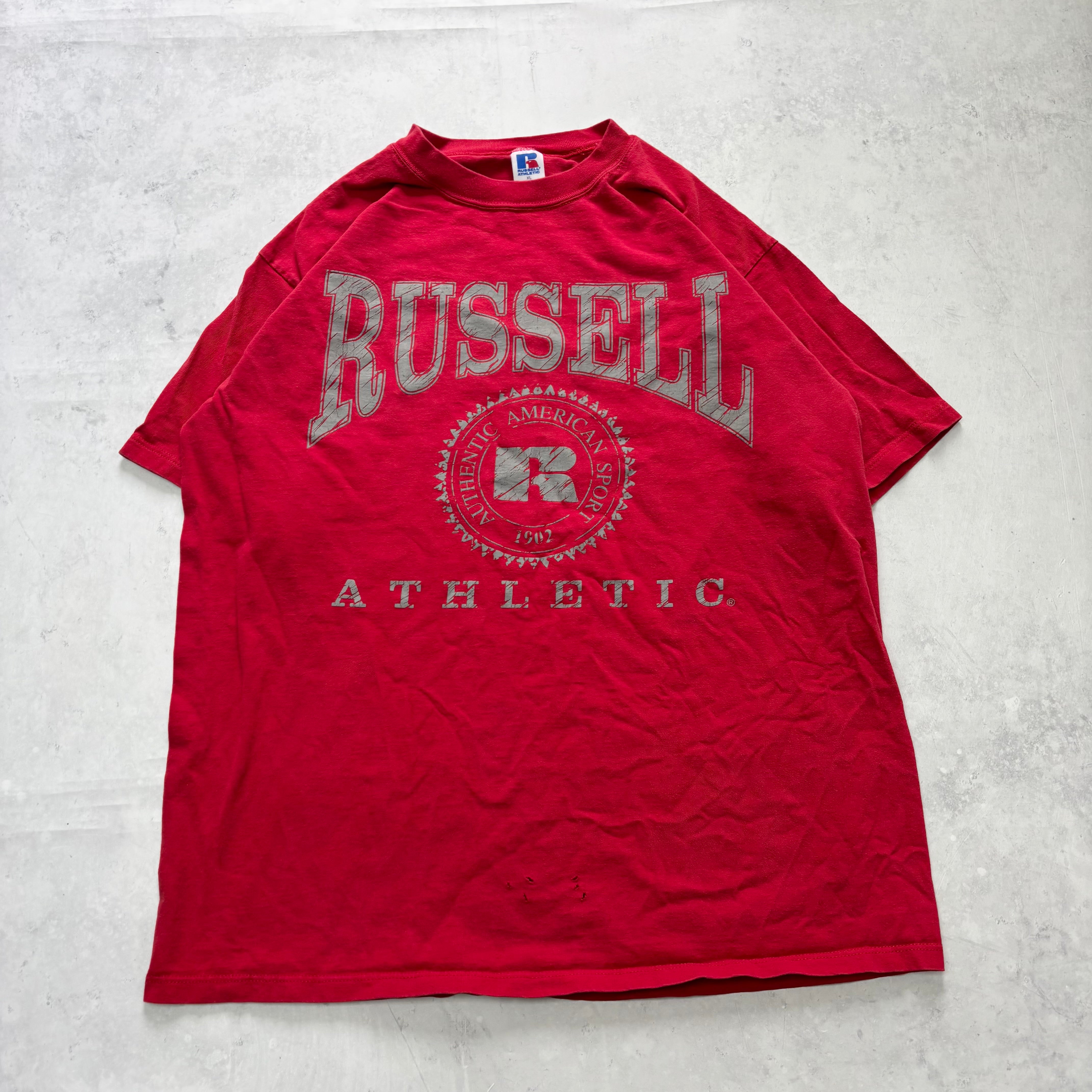 Vintage T Shirt Mens XL Red Graphic Print 90s USA College (F)