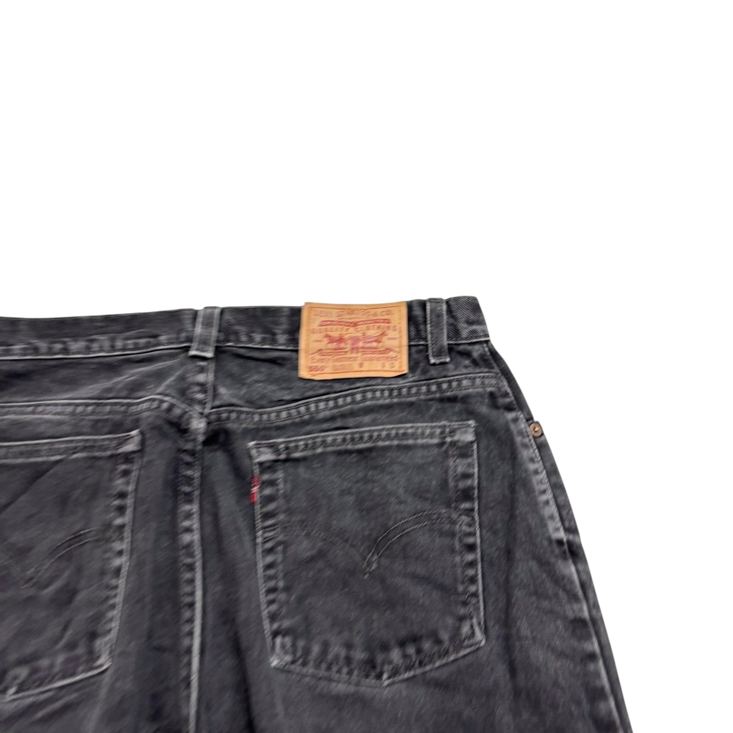 Levis 550 Jeans W33 L30 Womens Black Relaxed Taper Vintage USA Made