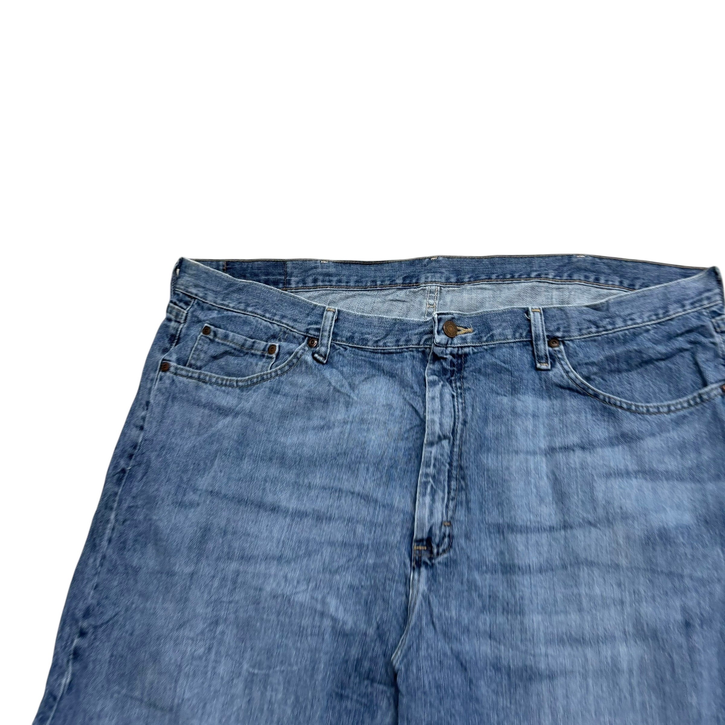 Wrangler Baggy Jorts W42 Mens Denim Shorts Mid Blue Relaxed Fit