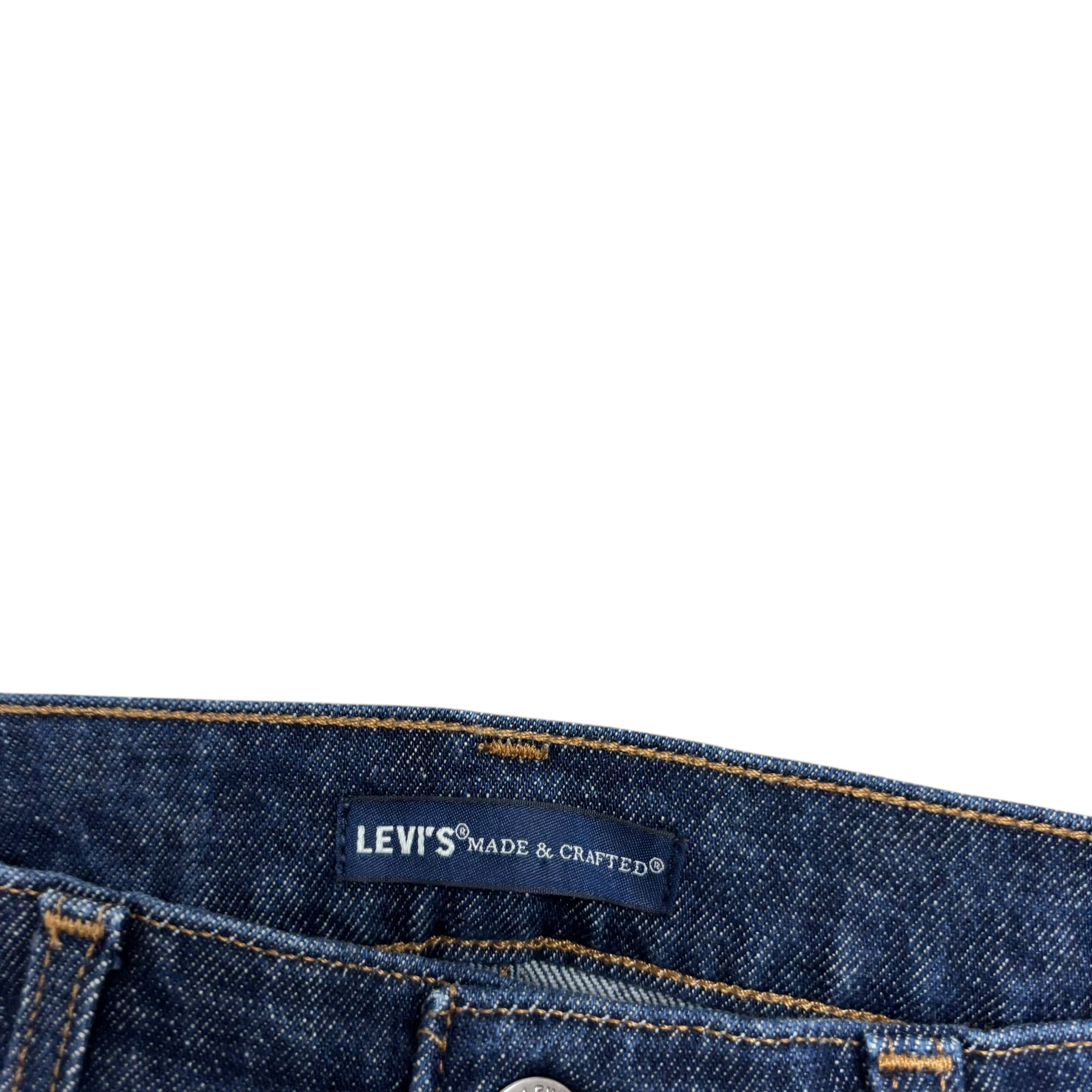 Levis 512 Jeans W32 L32 Mens Made & Crafted Dark Blue Slim Tapered Stretch (E)