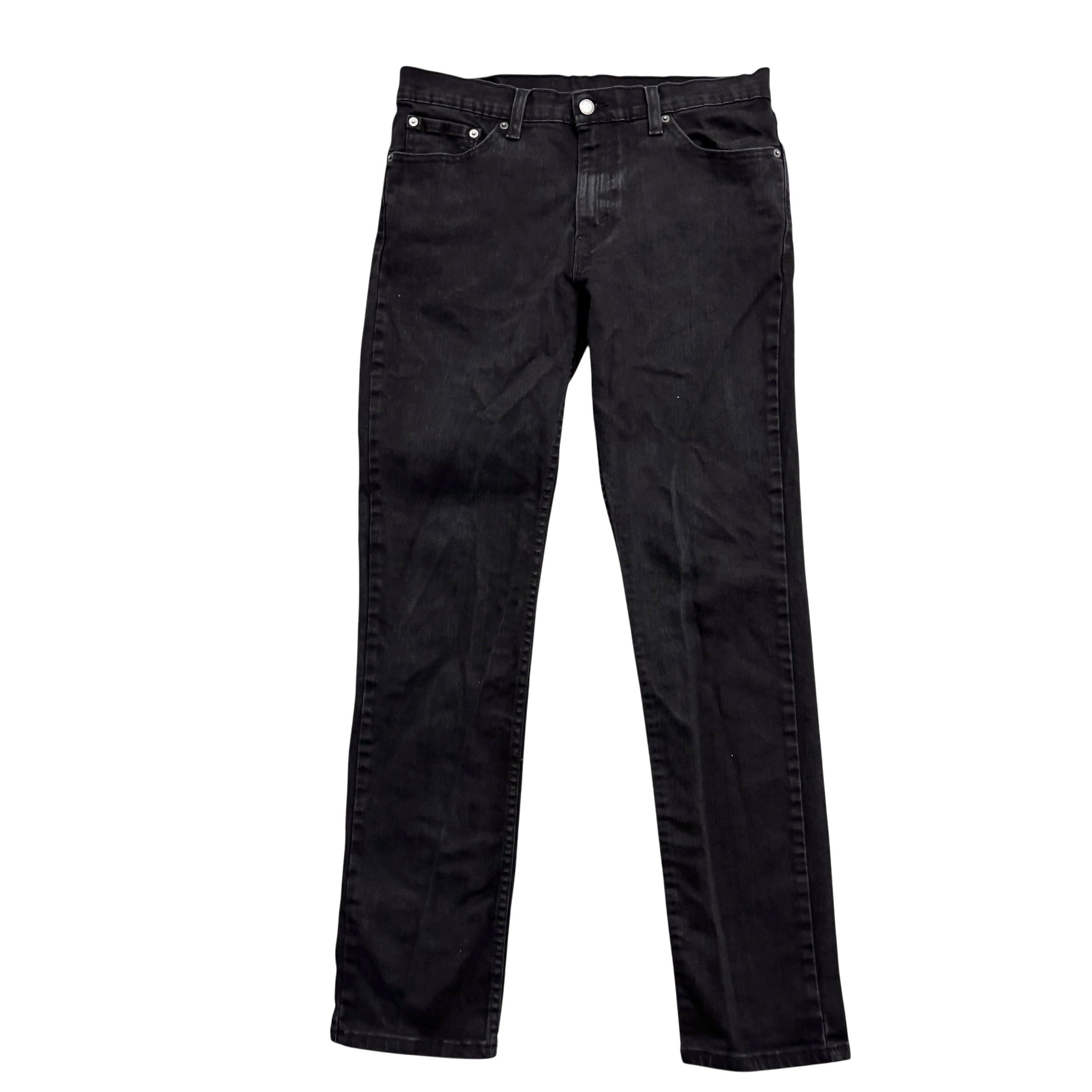 Levis 511 Jeans W33 L32 Mens Black Slim Fit Stretch Denim (E)