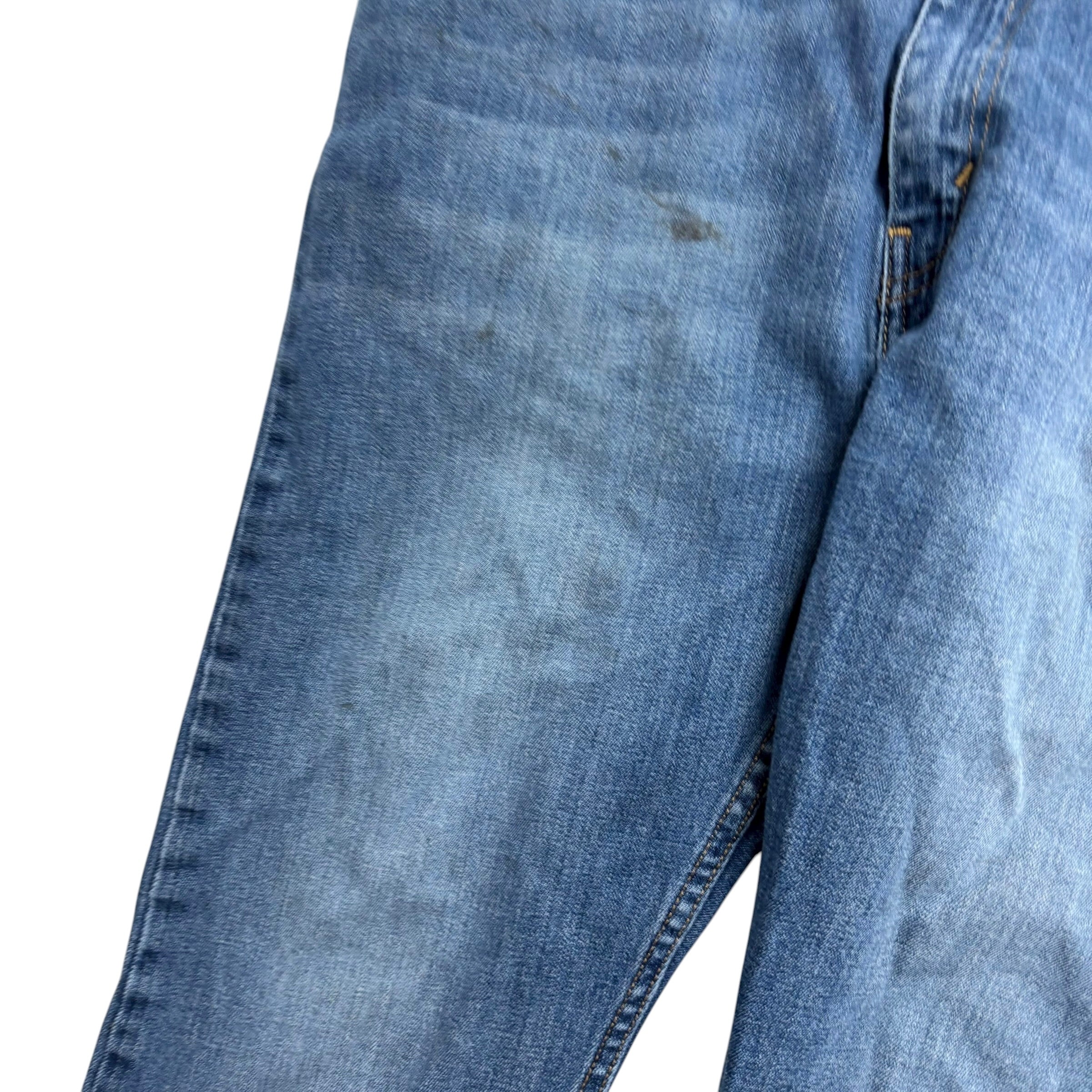 Levis 512 Jeans W36 L29 Mens Mid Blue Slim Tapered Fit Stretch Denim (F)