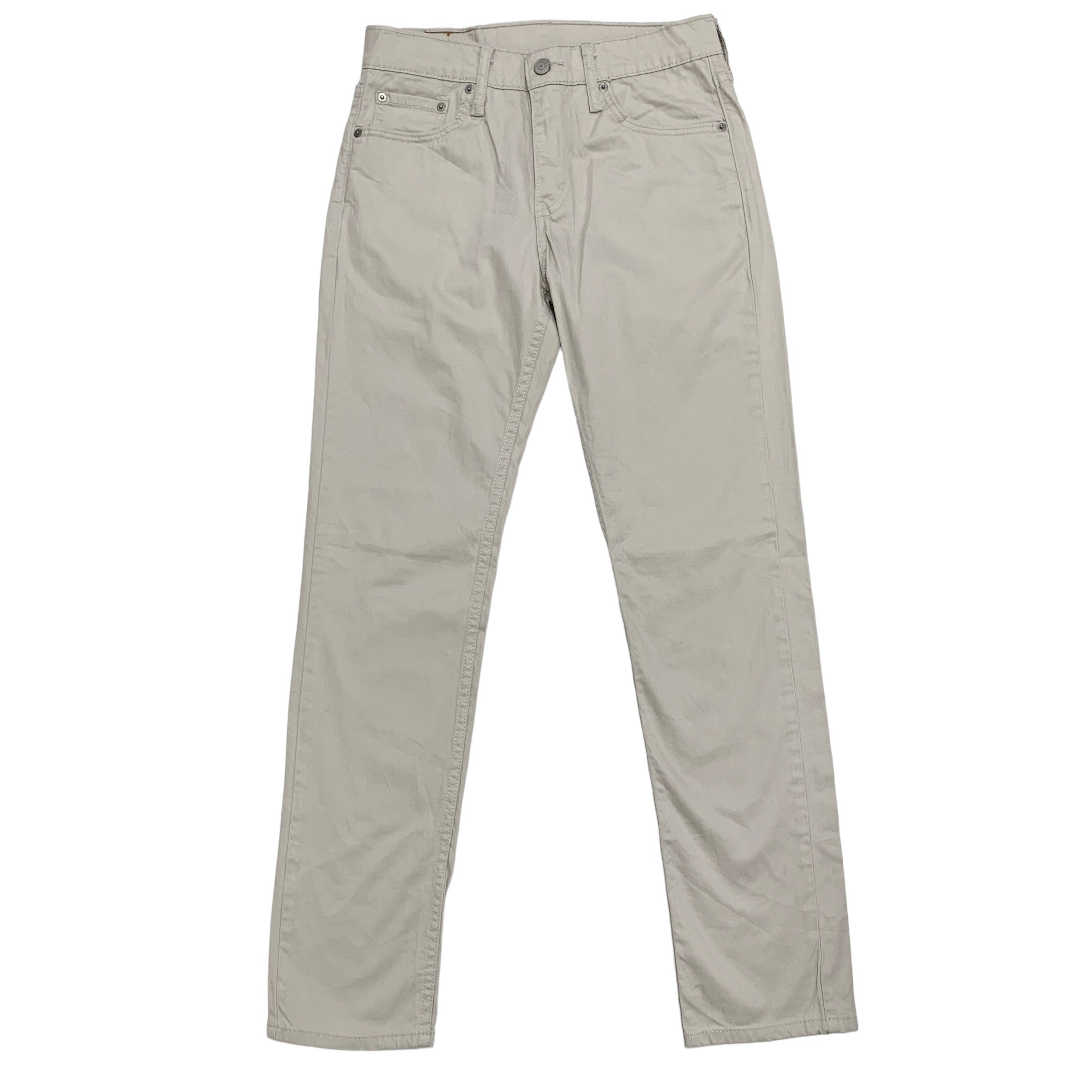 Levis 511 Trousers W30 L32 Mens Cream Slim Fit Cotton Pants