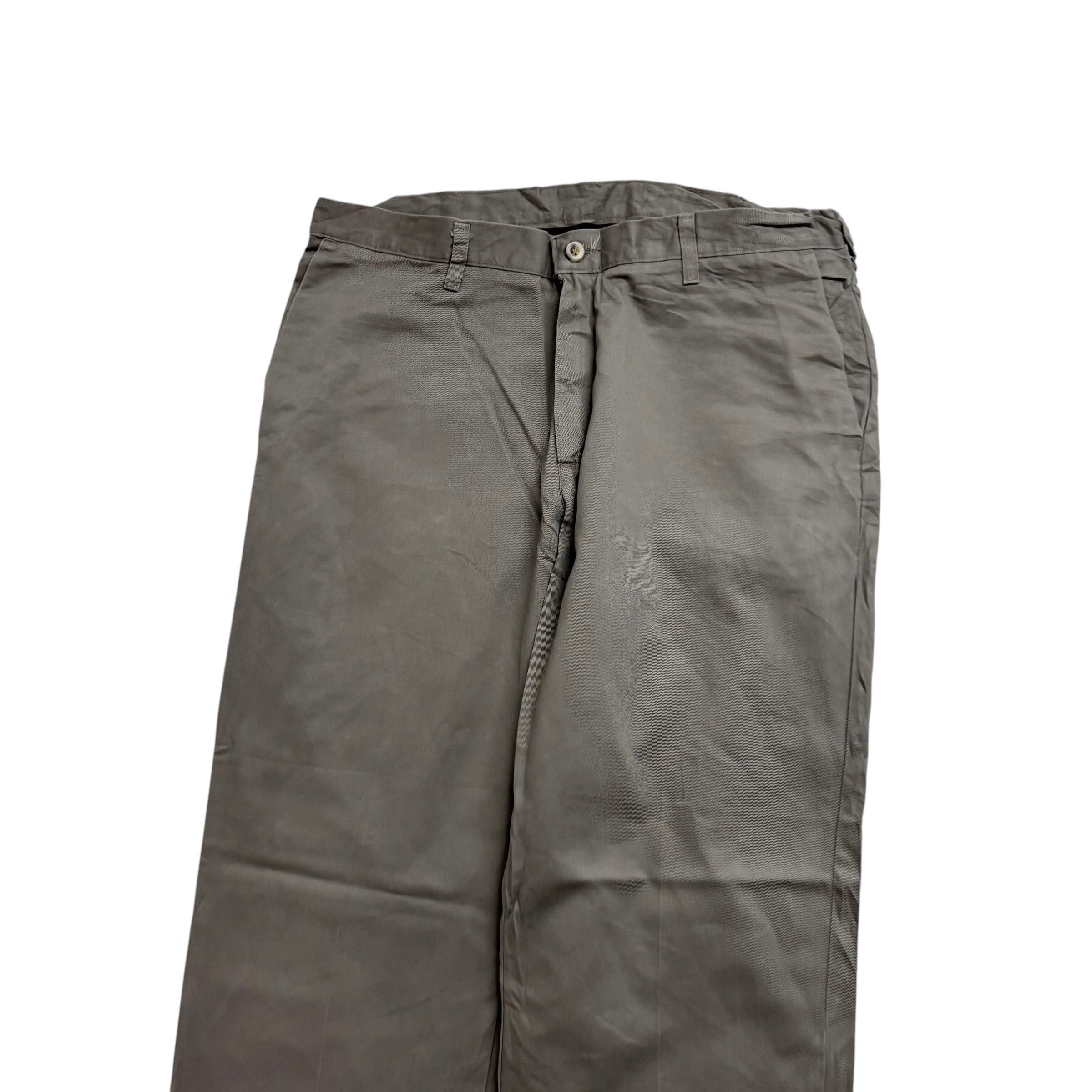 Lee Trousers W36 L30 Mens Grey Relaxed Straight Fit Pants (E)