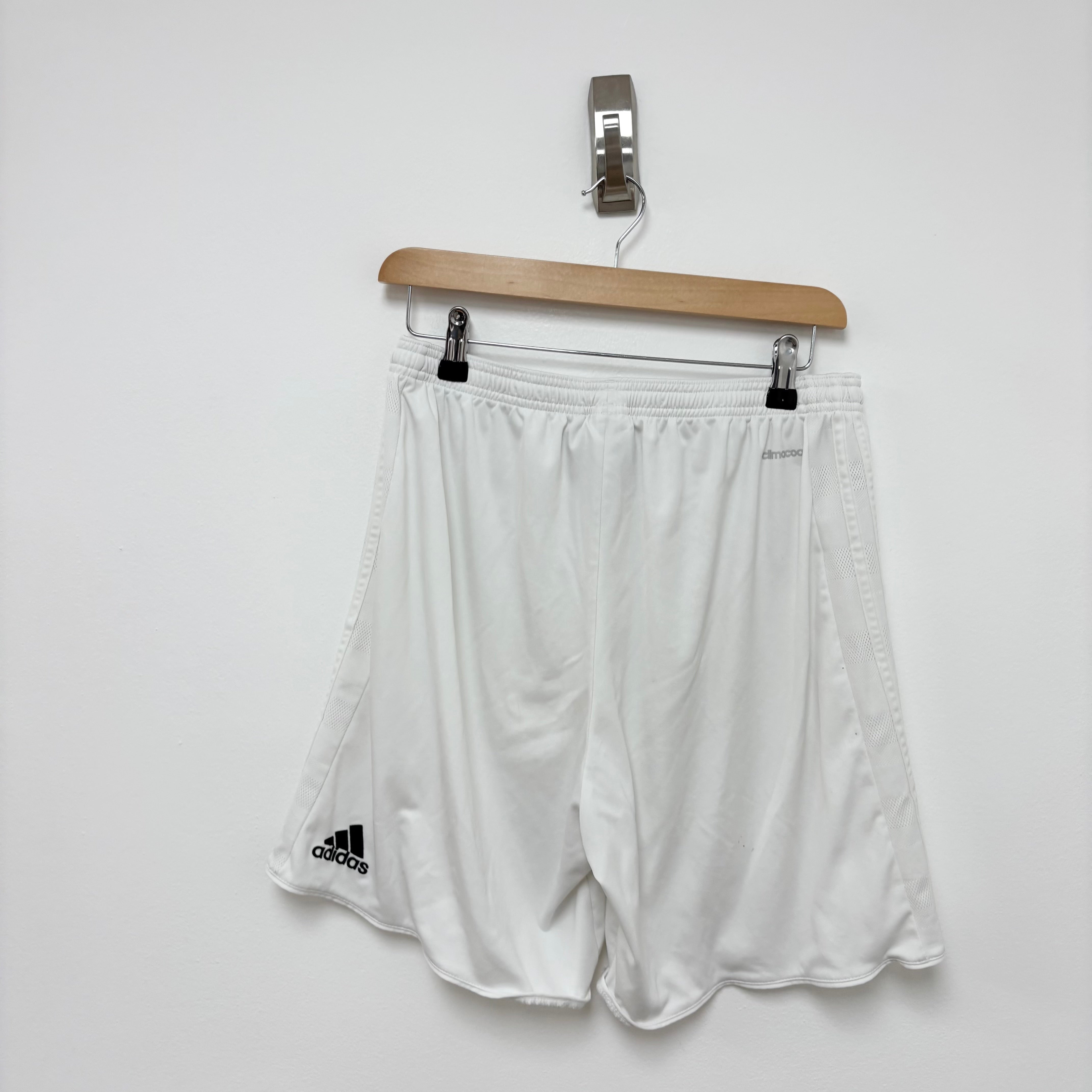 Adidas Shorts Mens Large White Sports Running Gym Athletic (F)