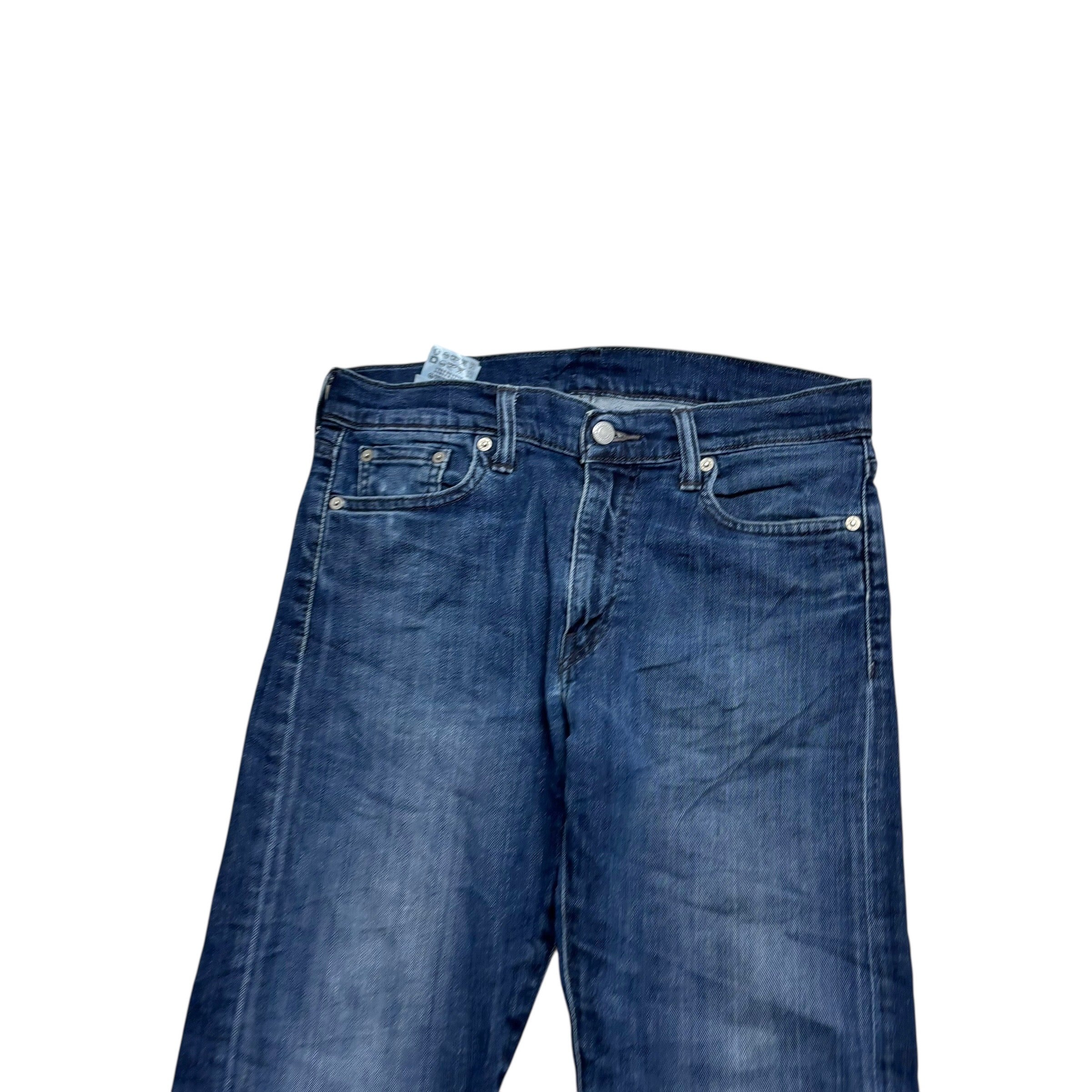 Levis 513 Jeans W30 L32 Mens Dark Blue Slim Straight Fit Stretch Denim (F)