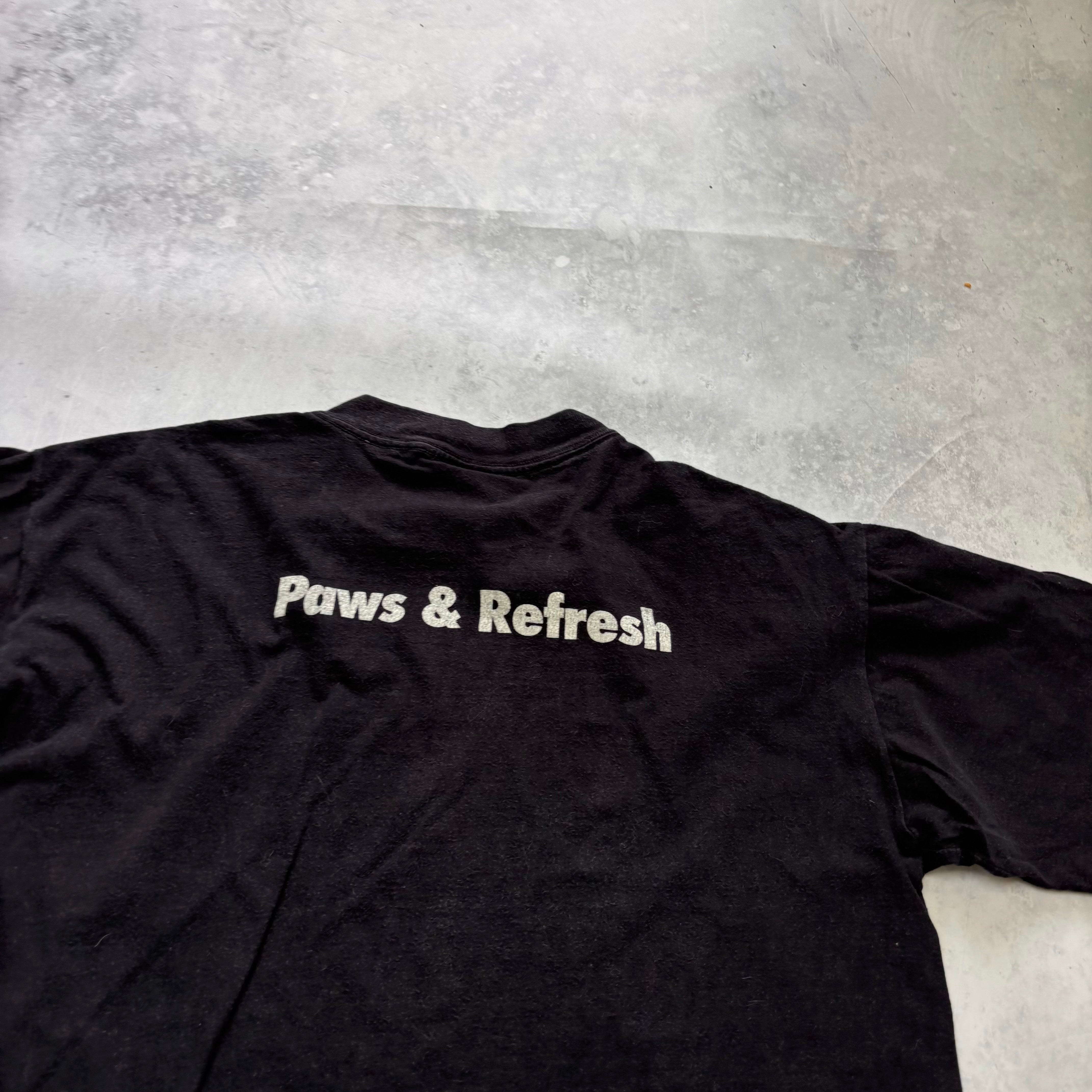 Vintage T Shirt Mens Large Black Single Stitch Graphic Print 90s USA (F)