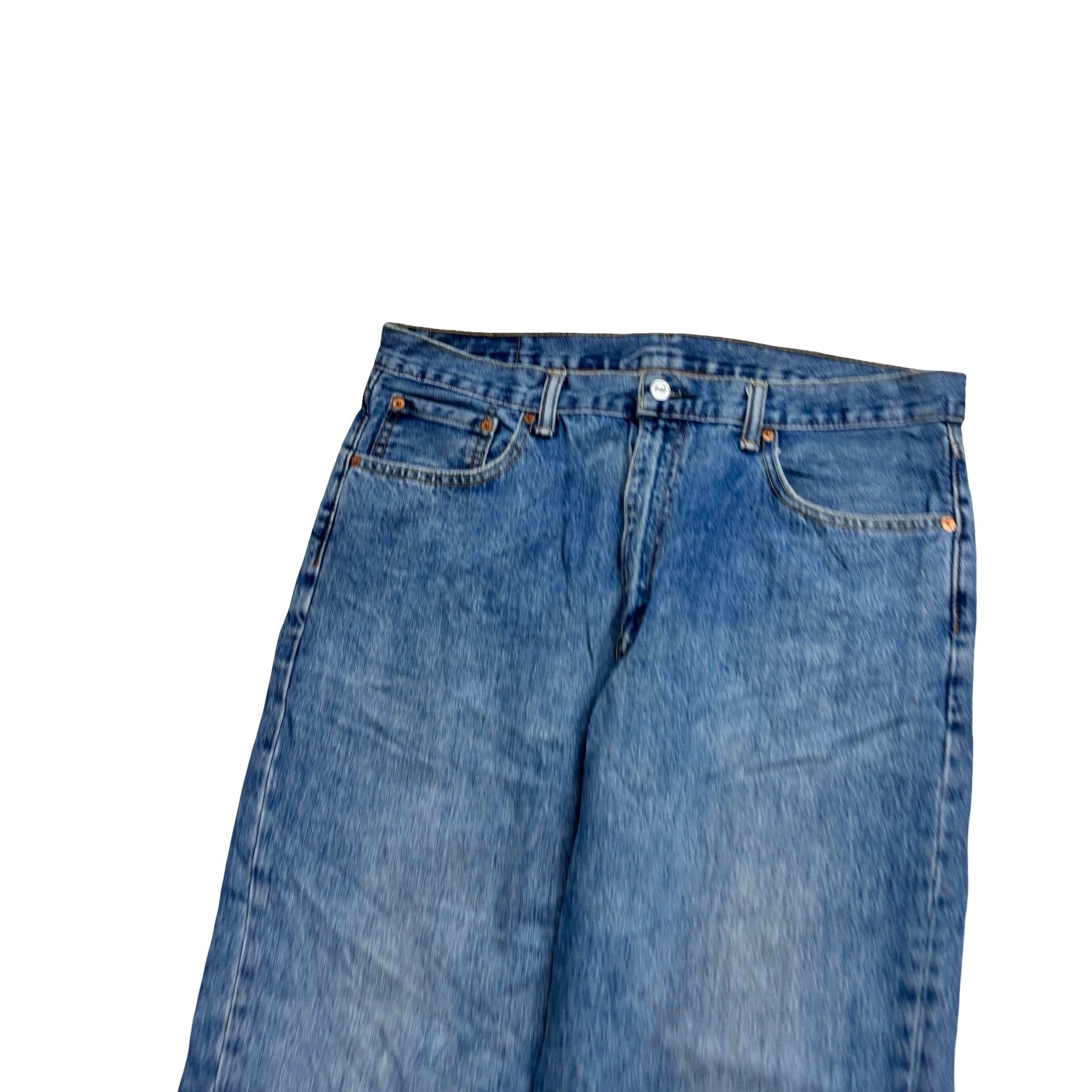 Levis 550 Jeans W36 L30 Mens Mid Blue Baggy Relaxed Straight Fit Denim