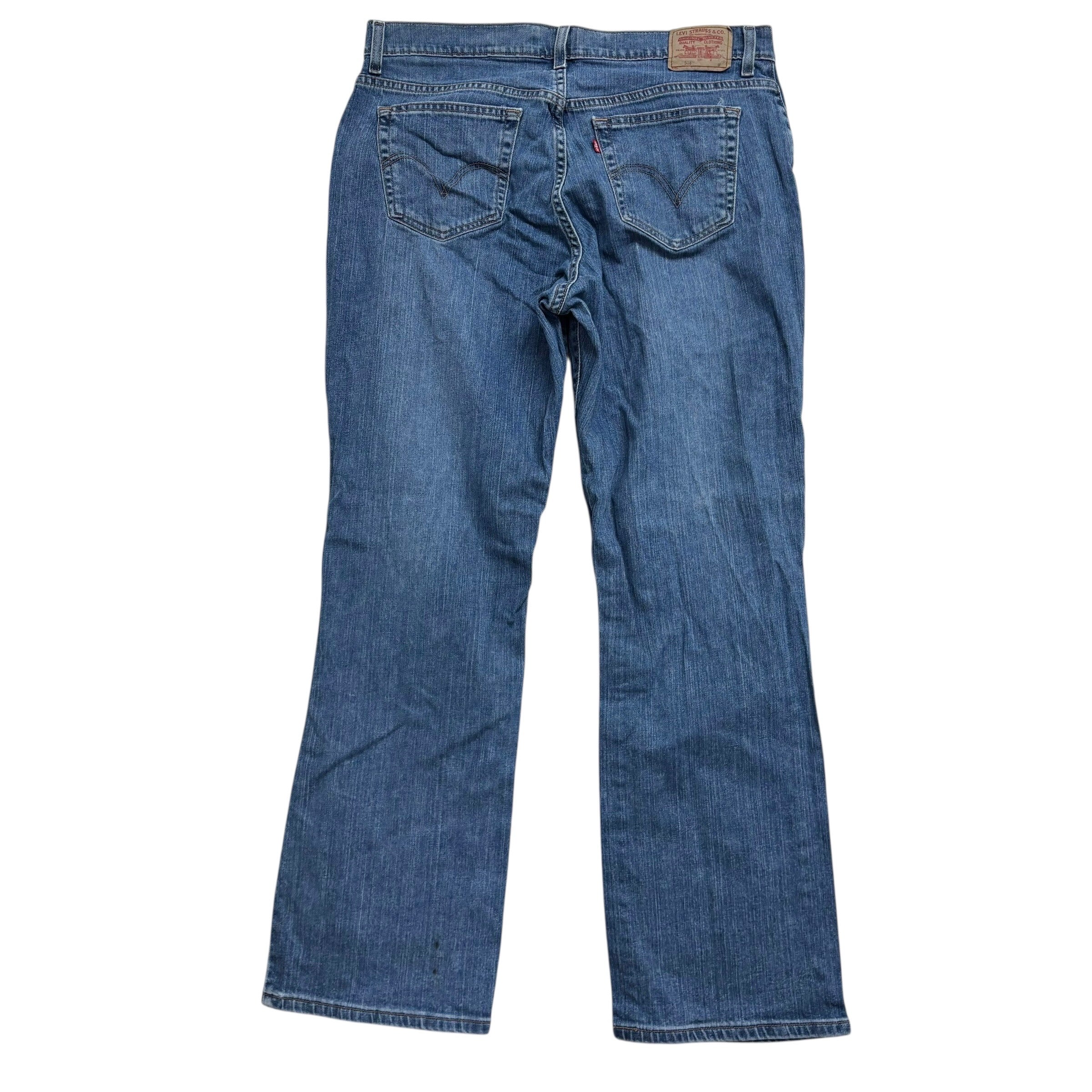 Levis 515 Jeans W36 L32 Womens Bootcut Mid Blue Stretch Y2K Vintage