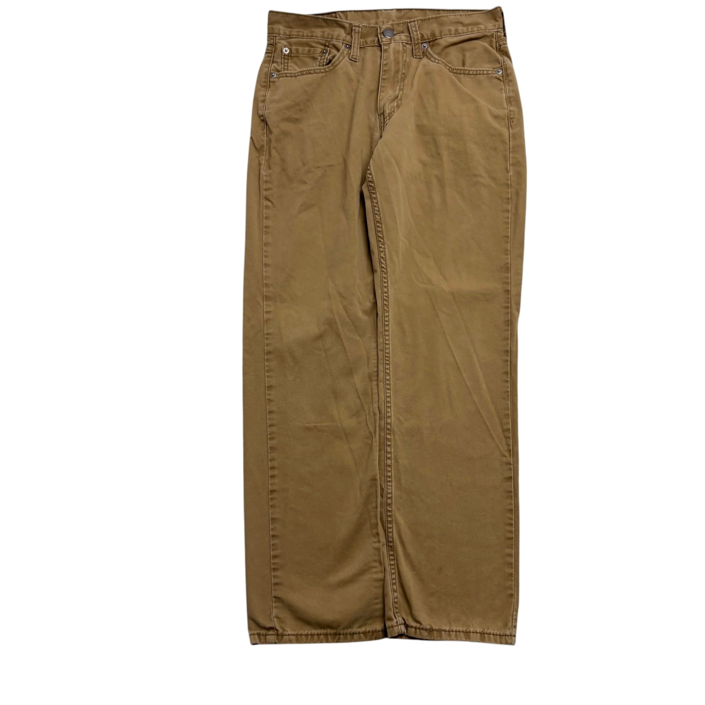 Levis 514 Trousers W30 L29 Mens Tan Regular Straight Fit Pants