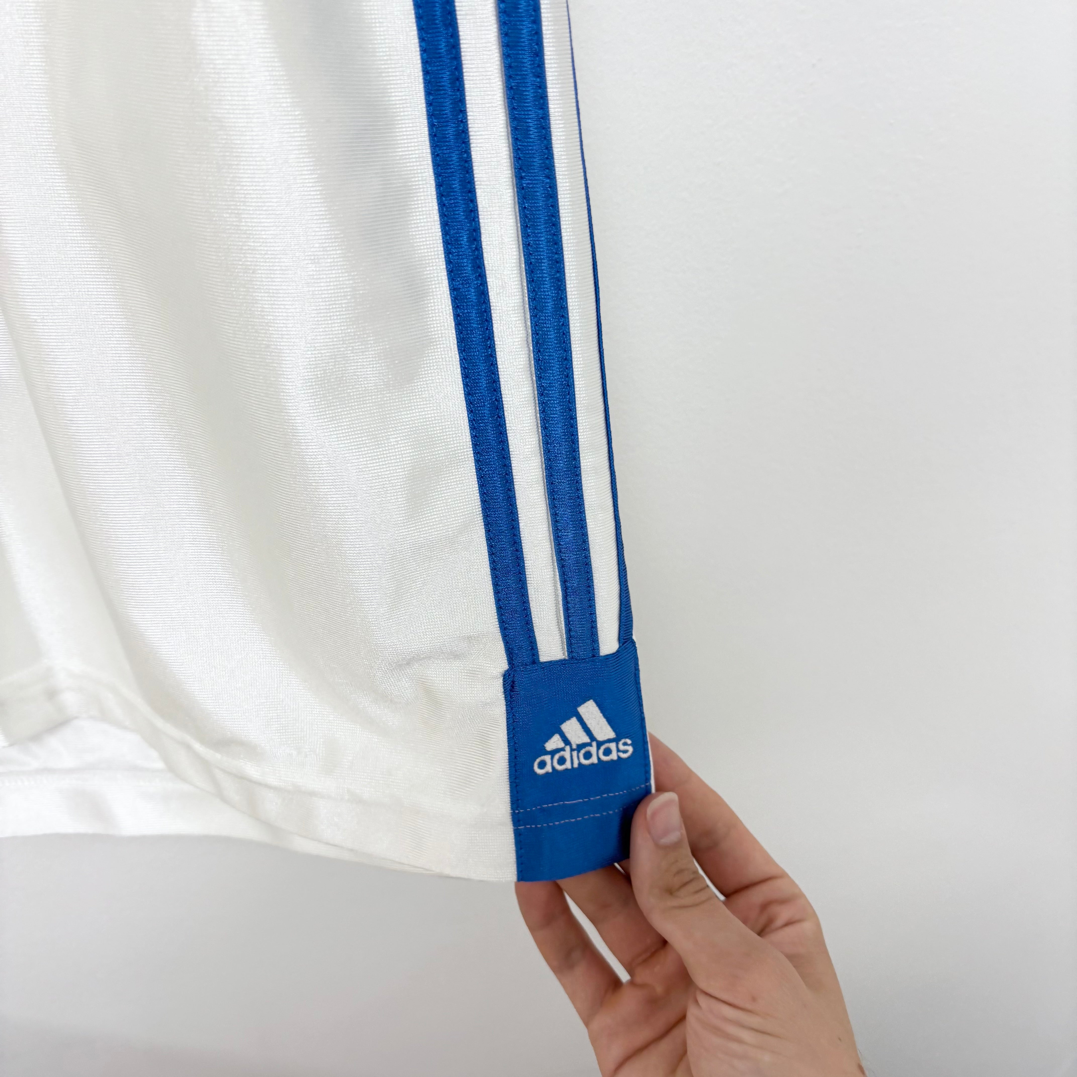 Adidas Shorts Mens Large White Sports Running Gym Athletic Pockets Vintage