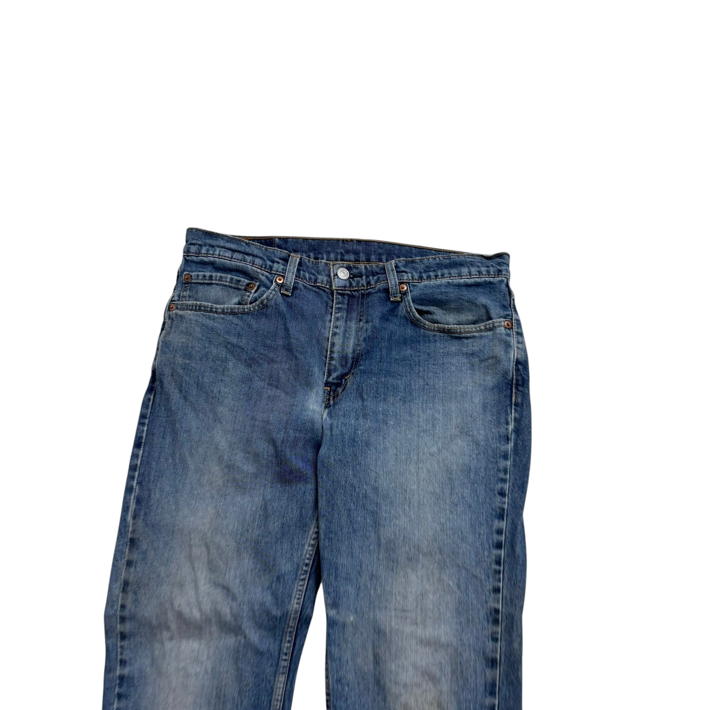 Levis 511 Jeans W34 L30 Mens Mid Blue Slim Fit Stretch Denim (F)