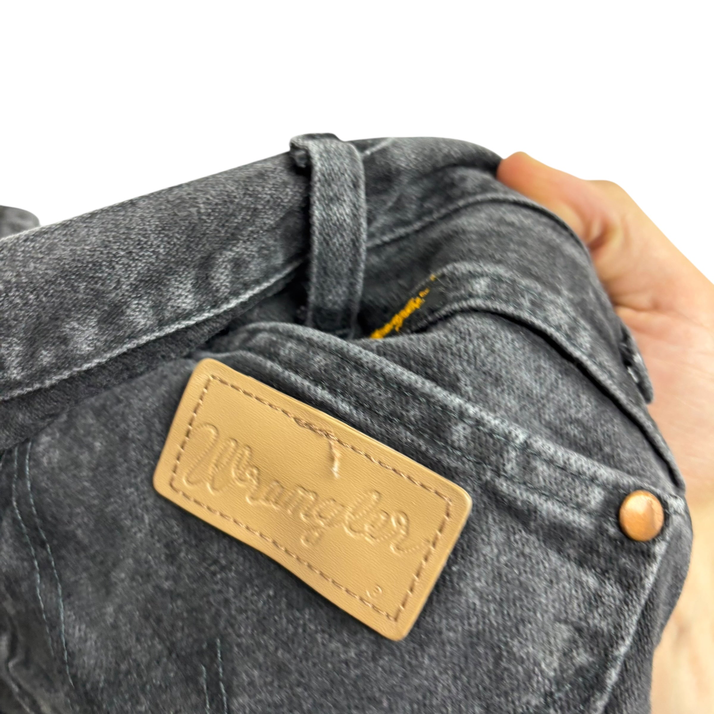 Wrangler Jeans Cowboy Cut W38 L32 Mens Black 936 Slim Fit Denim (E)