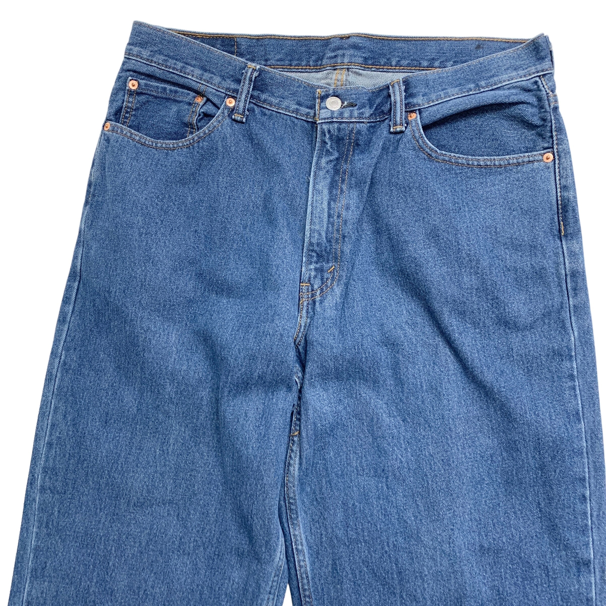 Levis 560 Jeans W36 L32 Mens Mid Blue Baggy Comfort Fit Vintage Denim