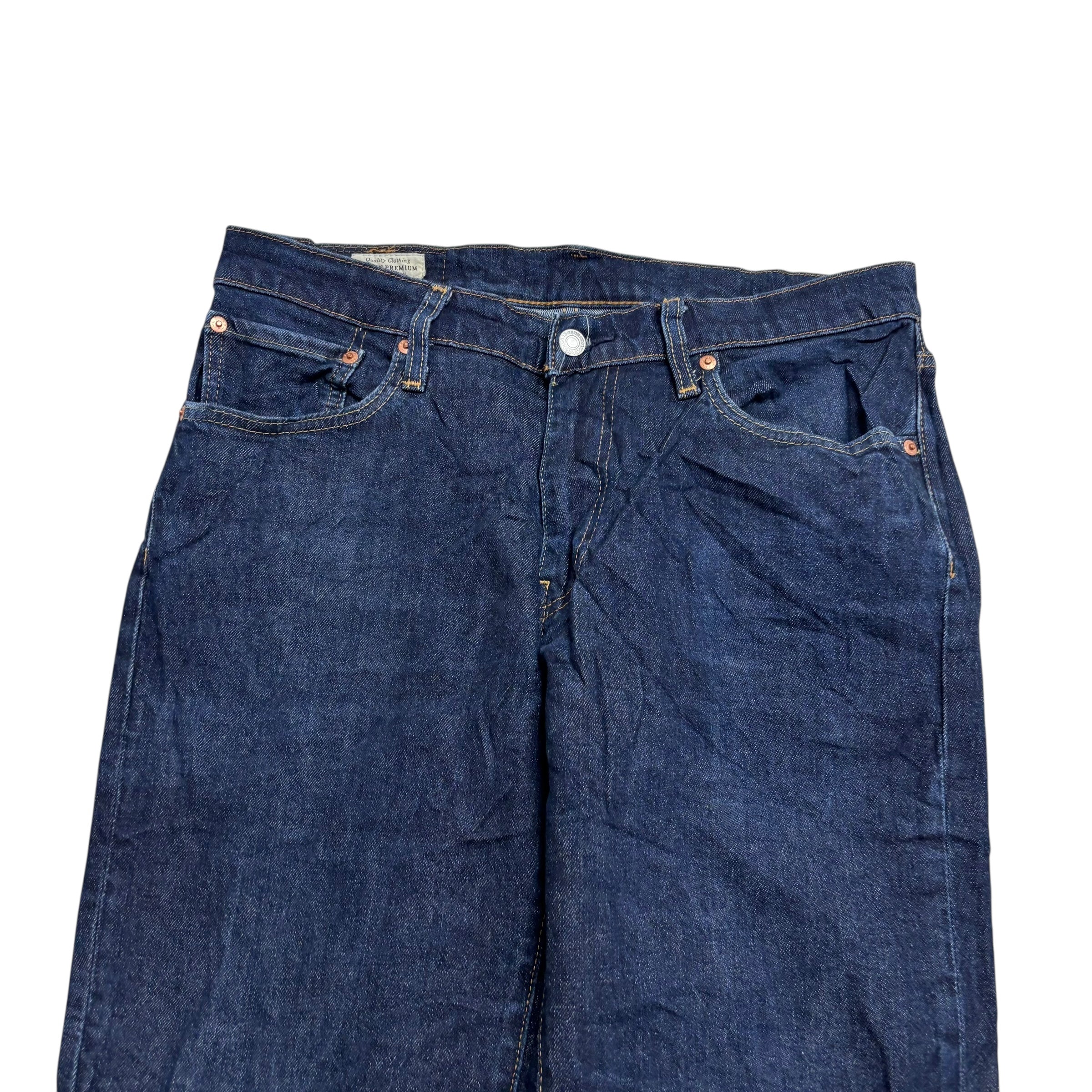 Levis 541 Jeans W32 L34 Mens Dark Blue Athletic Tapered Fit Stretch Denim