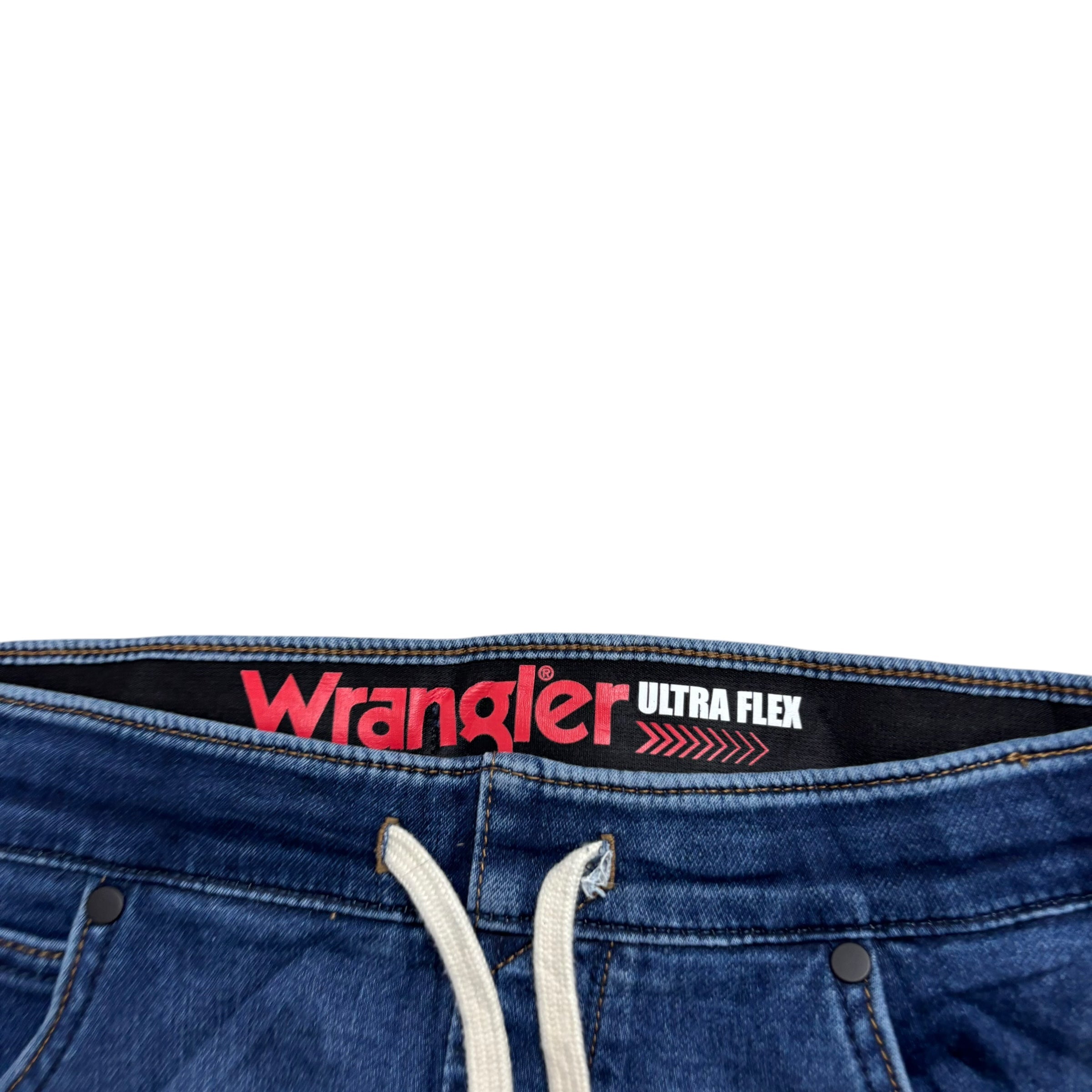 Wrangler Jorts W32 Medium Mens Denim Shorts Dark Blue Regular Fit Stretch (E)