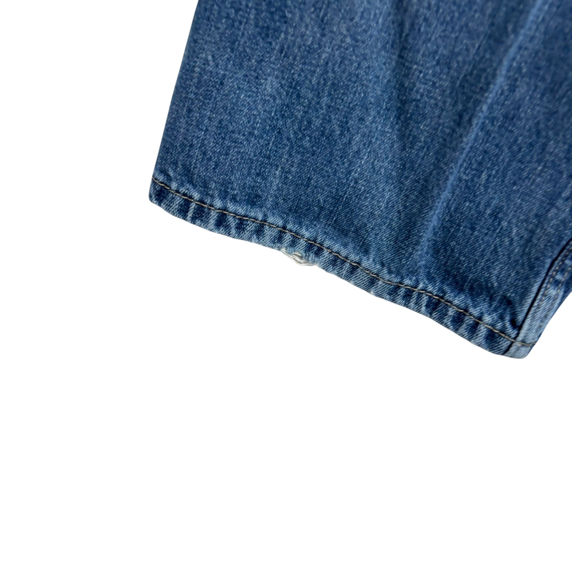 Levis 527 Jeans W34 L30 Mens Mid Blue Slim Bootcut Fit Denim (F)