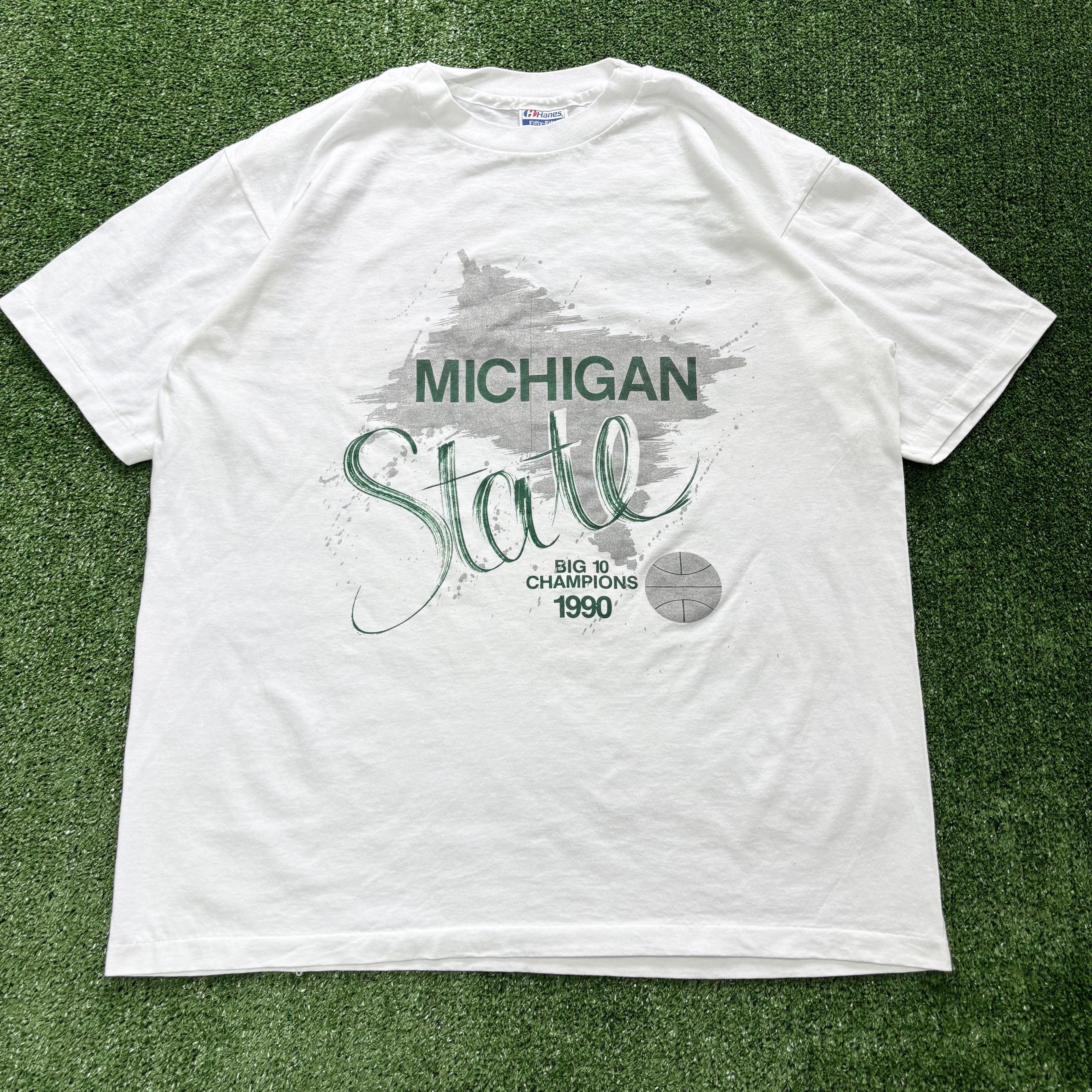 Vintage T Shirt Mens XL White Single Stitch Graphic Print 90s USA Basketball (E)