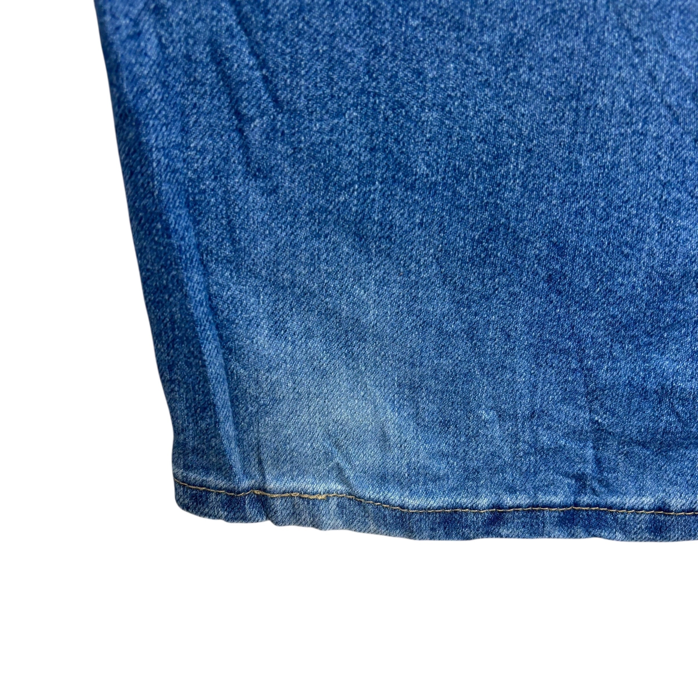 Wrangler Jeans W44 L28 Mens Mid Blue Regular Straight Fit Denim