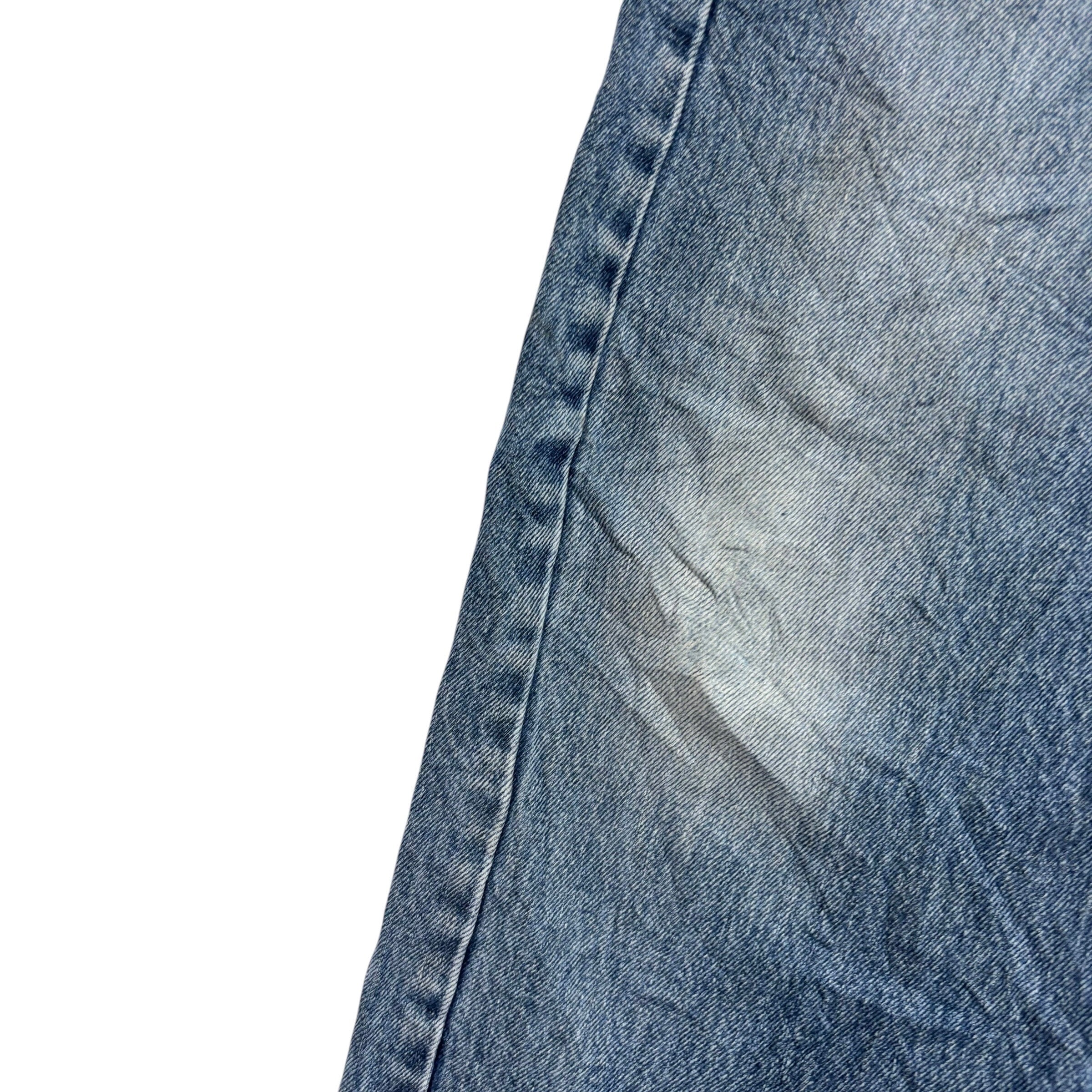 Levis 505 Jeans W38 L34 Mens Mid Blue Regular Straight Fit Denim