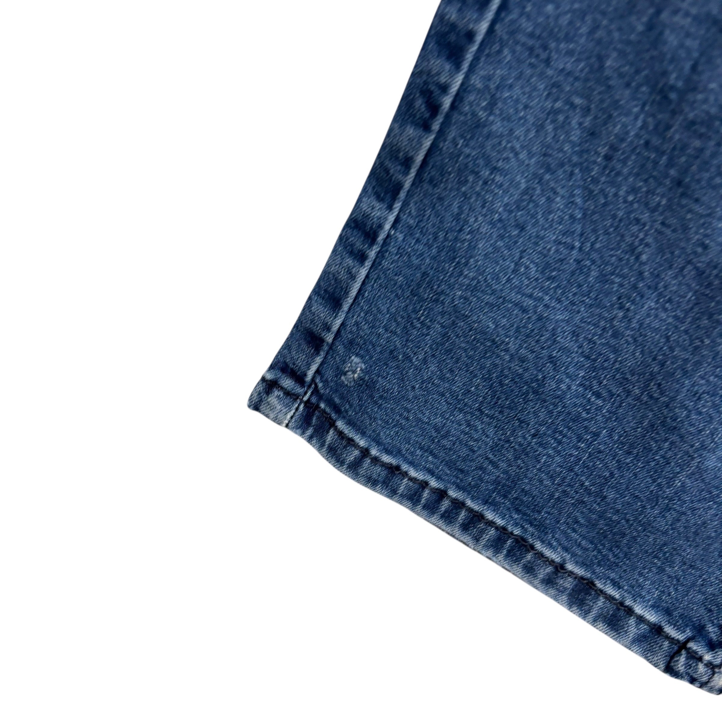 Levis 513 Jeans W36 L31 Mens Navy Blue Slim Straight Fit Stretch Denim (F)