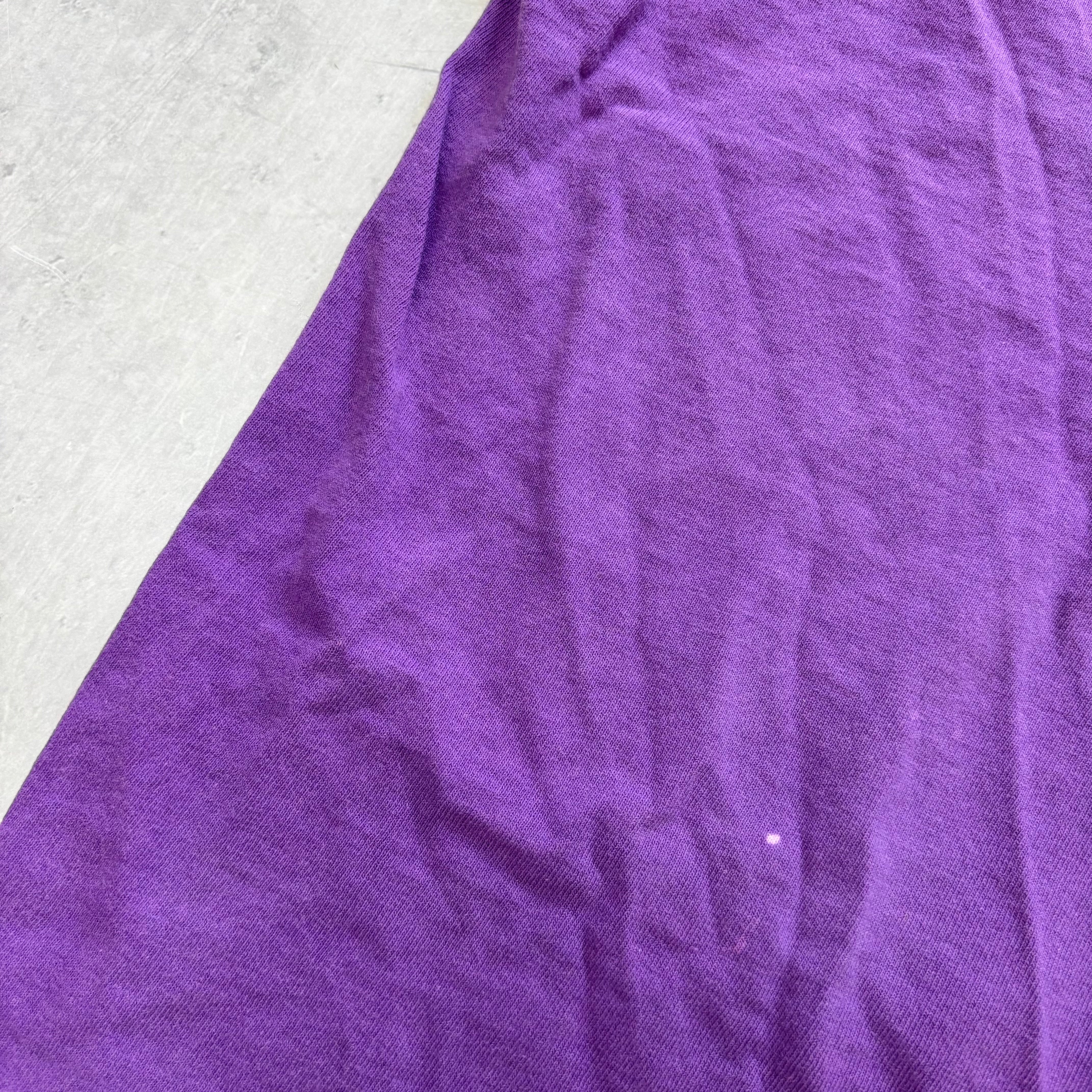 Vintage T Shirt Mens Large Purple Single Stitch Graphic Print 90s Tourist