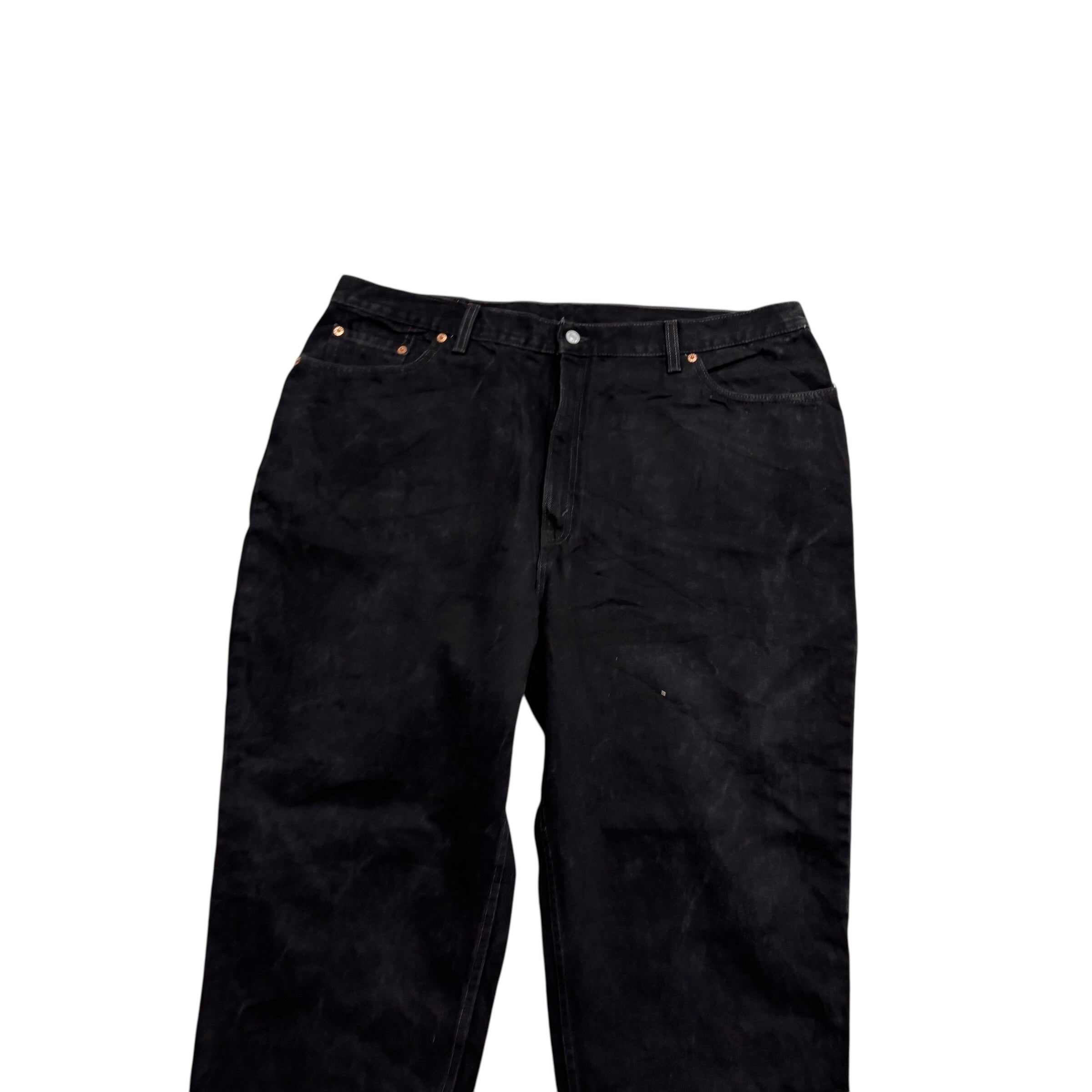 Levis 550 Jeans W40 L31 Womens Black Relaxed Tapered Vintage USA Made (E)