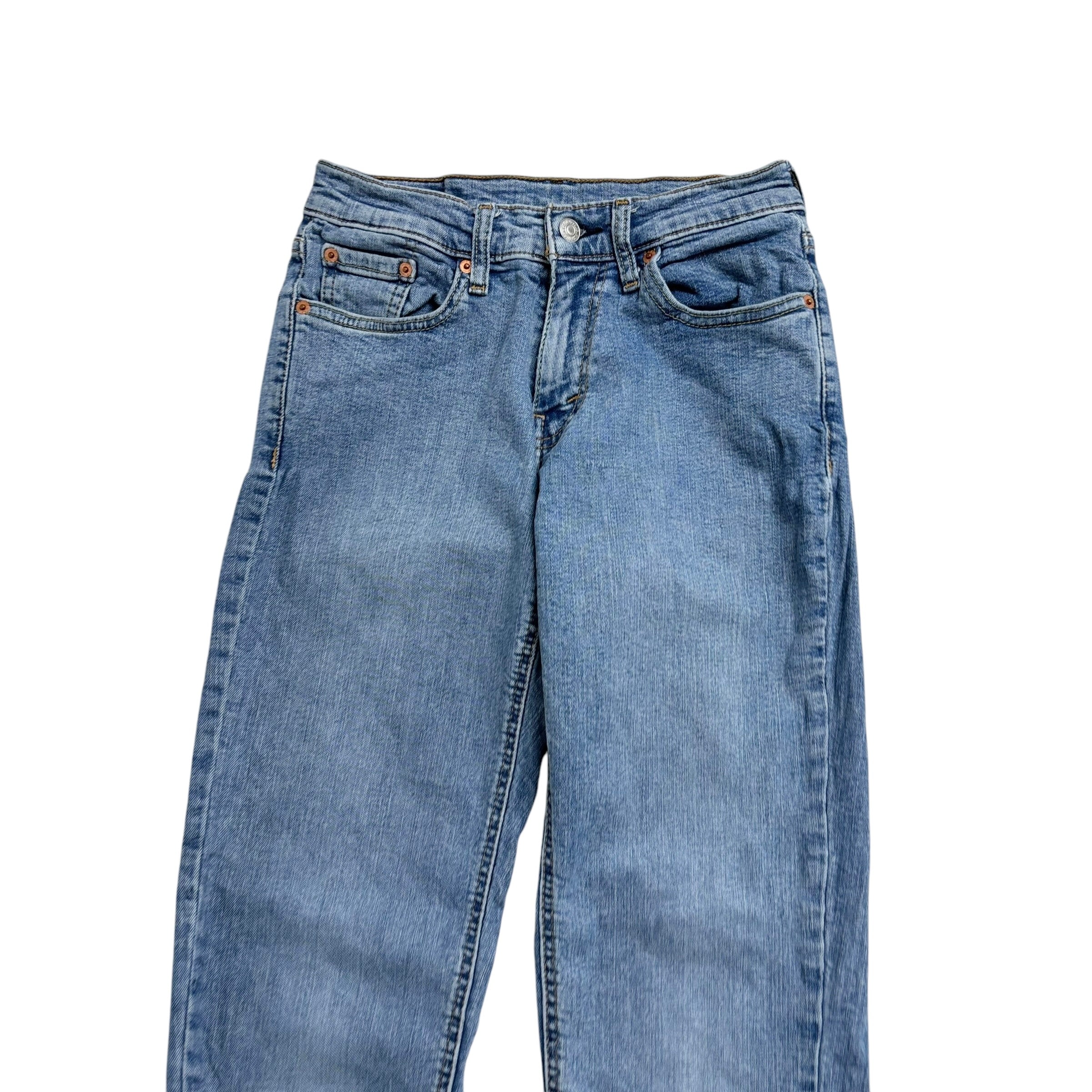 Levis 531 Jeans W27 L31 Mens Light Blue Athletic Slim Fit Stretch Denim (E)