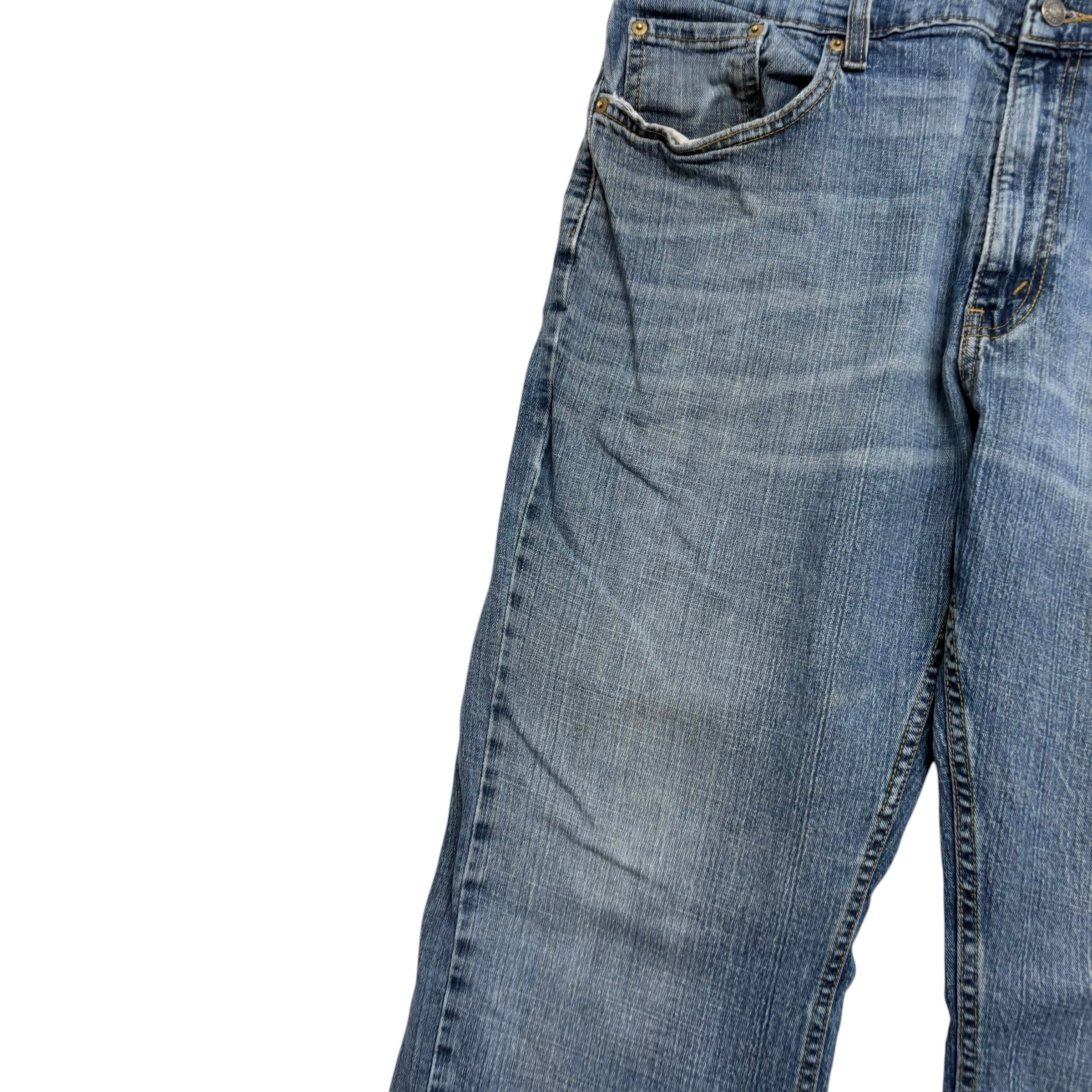 Levis Denizen Jeans W40 L30 Mens Mid Blue Relaxed Straight Fit Stretch