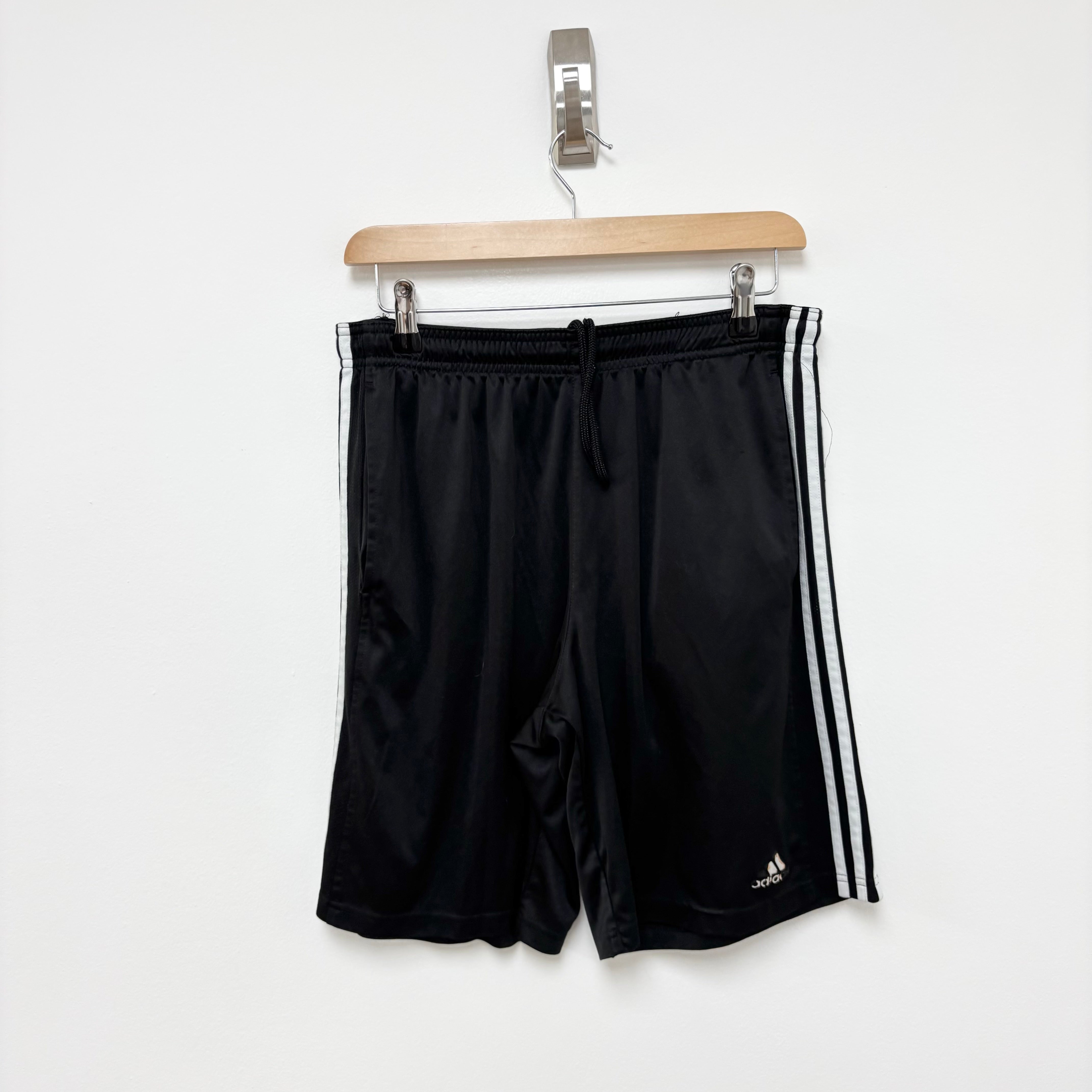 Adidas Shorts Mens Medium Black Sports Running Gym Athletic Pockets