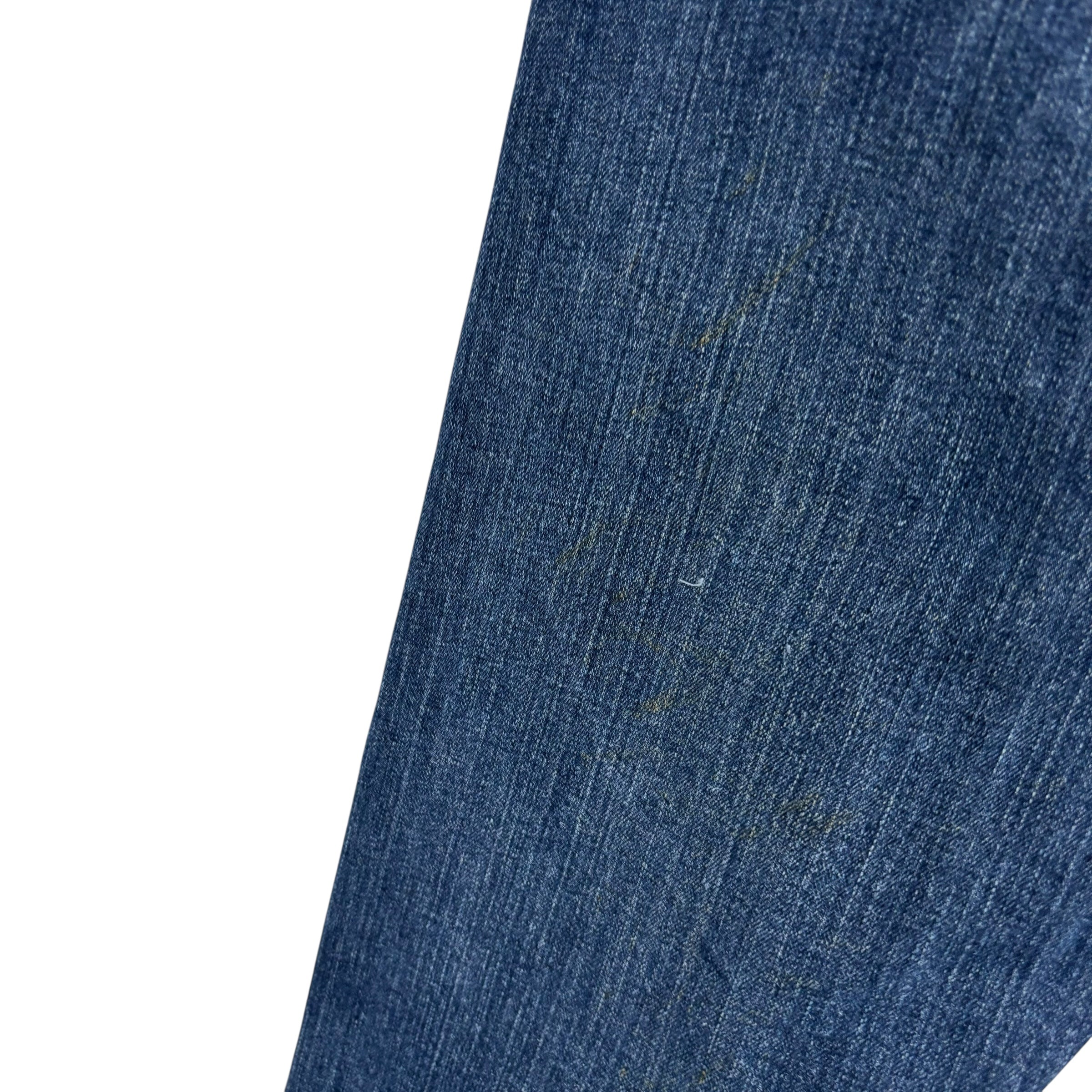 Wrangler Jeans W42 L30 Mens Dark Blue Regular Straight Fit Stretch Denim (F)