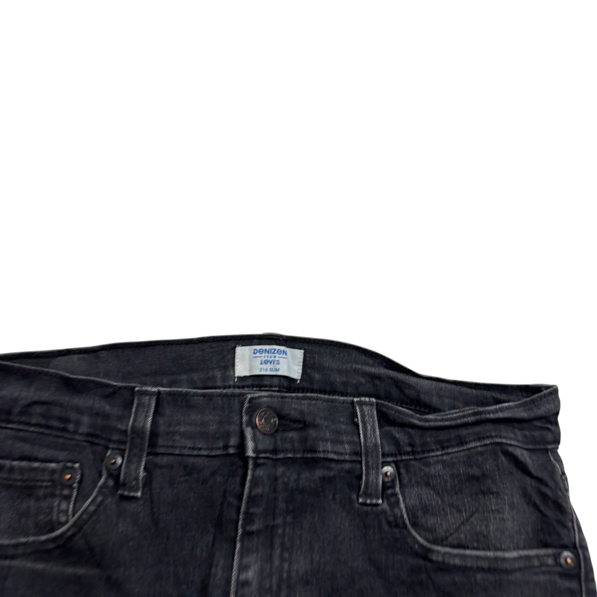 Levis Denizen Jeans W33 L32 Mens Black Slim Fit Stretch