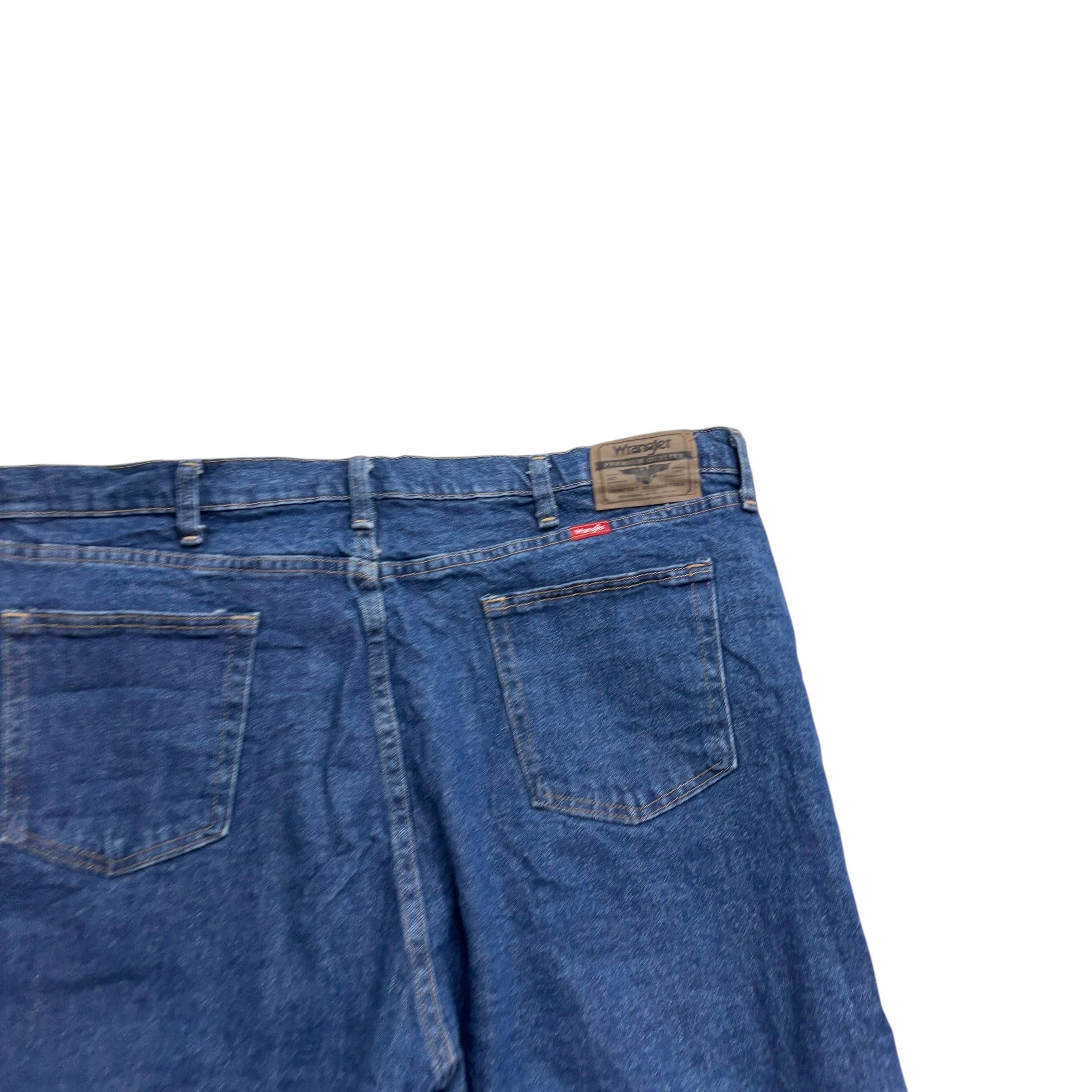 Wrangler Baggy Jorts W42 Mens Denim Shorts Dark Blue Relaxed Fit Stretch (E)