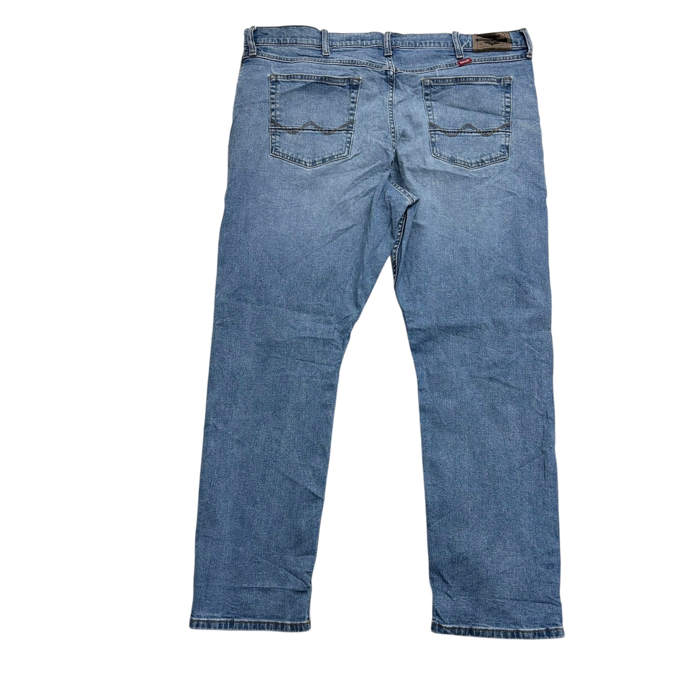 Wrangler Jeans W40 L30 Mens Light Blue Athletic Tapered Fit Stretch Denim