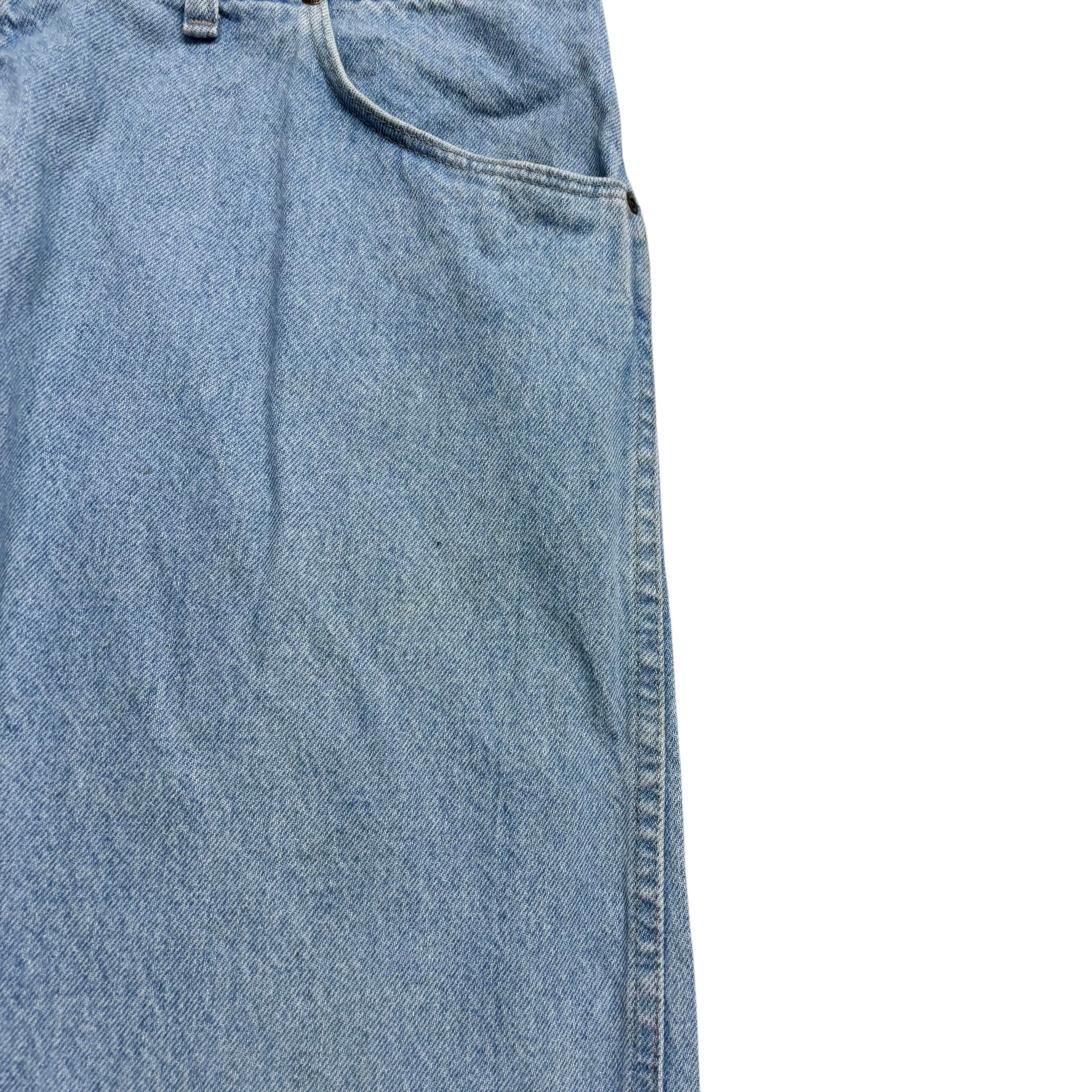Wrangler Jeans W42 L30 Mens Light Blue Regular Straight Fit USA Made Vintage