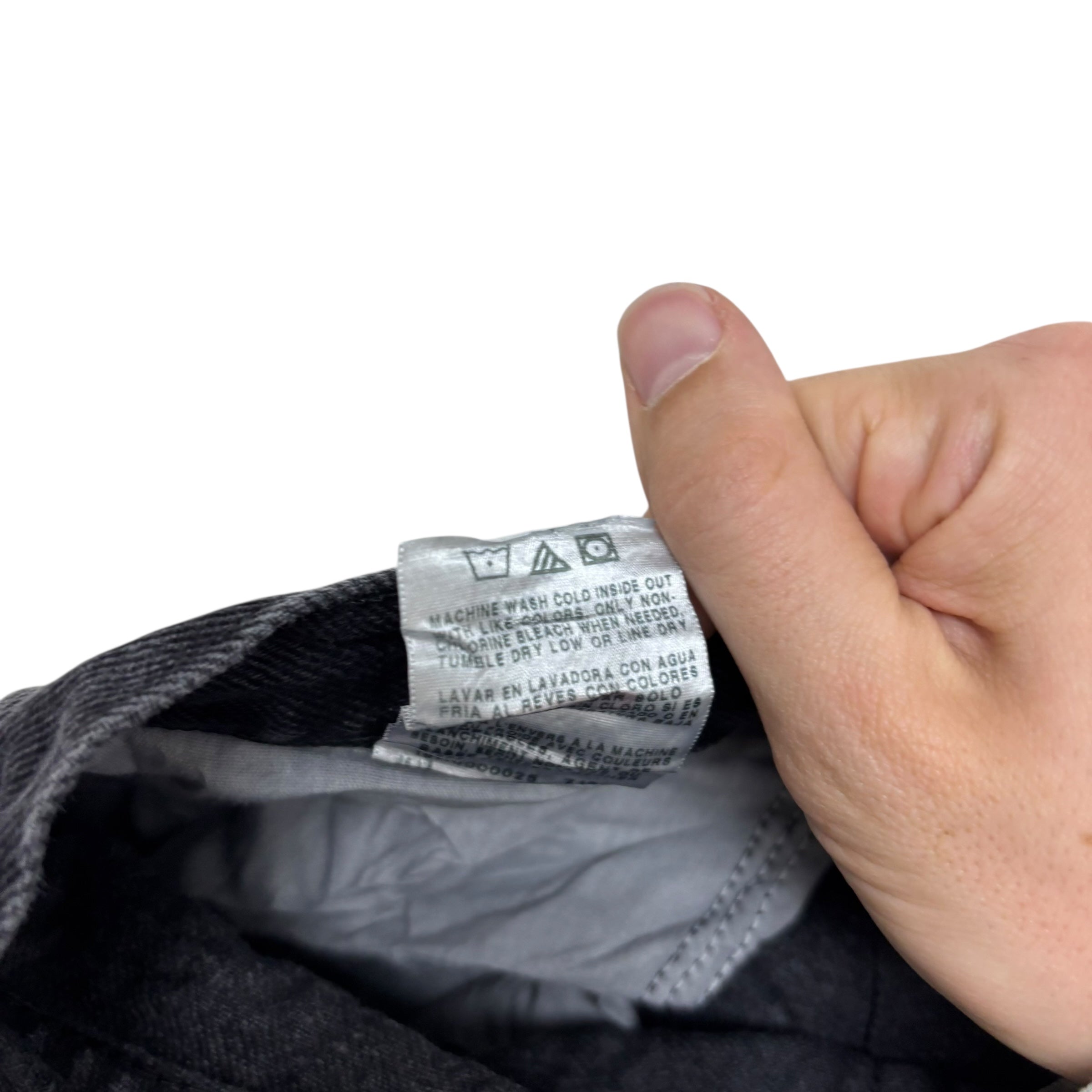 Wrangler Jeans W44 L30 Mens Black Relaxed Straight Fit Baggy Denim (E)