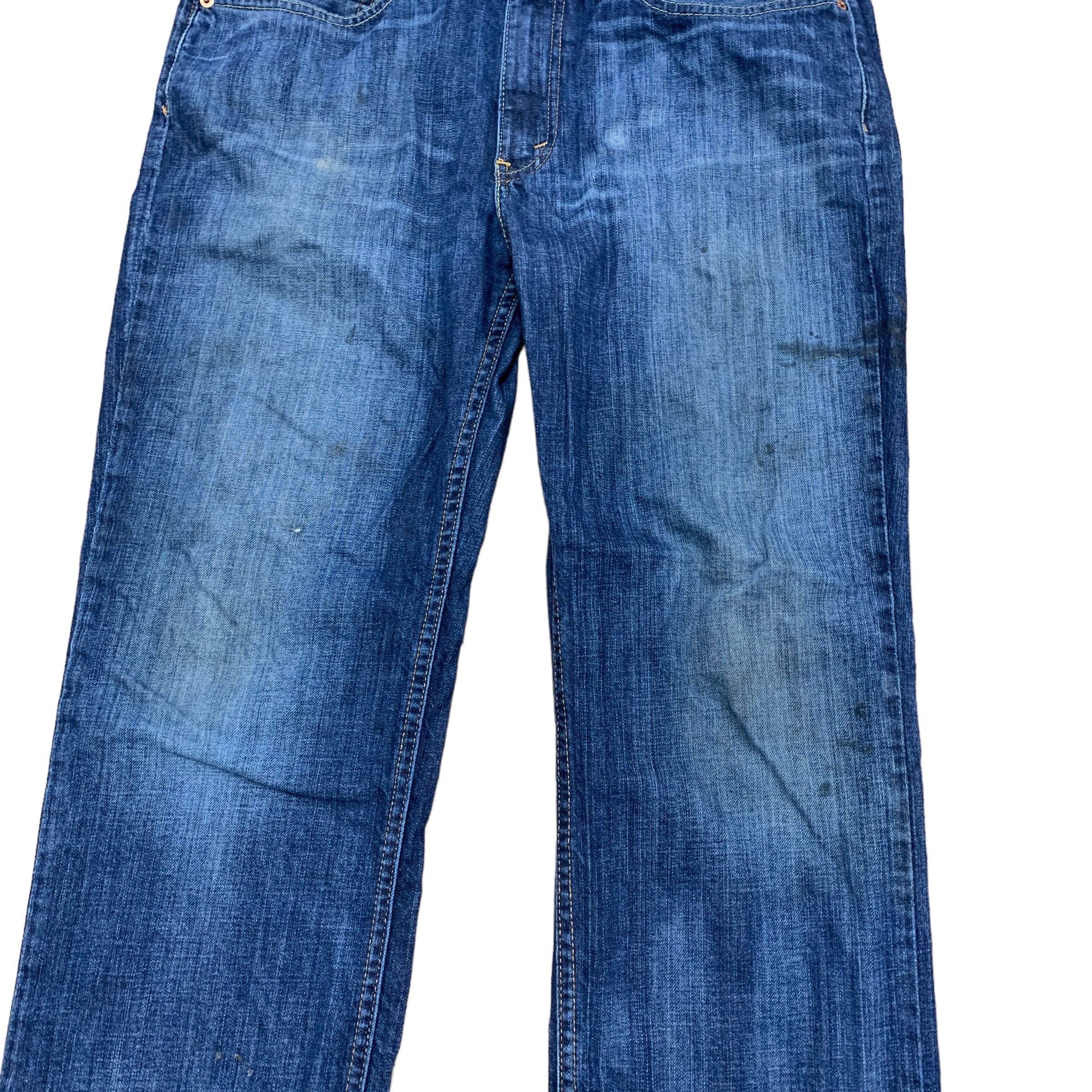 Levis 514 Jeans W34 L29 Mens Blue Straight Fit Denim