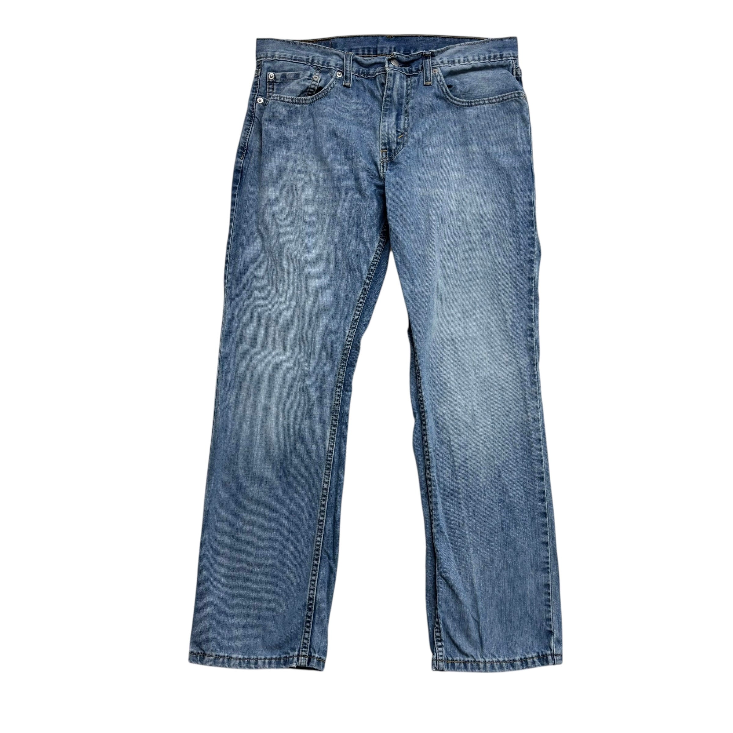 Levis 559 Jeans W32 L29 Mens Mid Blue Regular Straight Fit Denim (E)